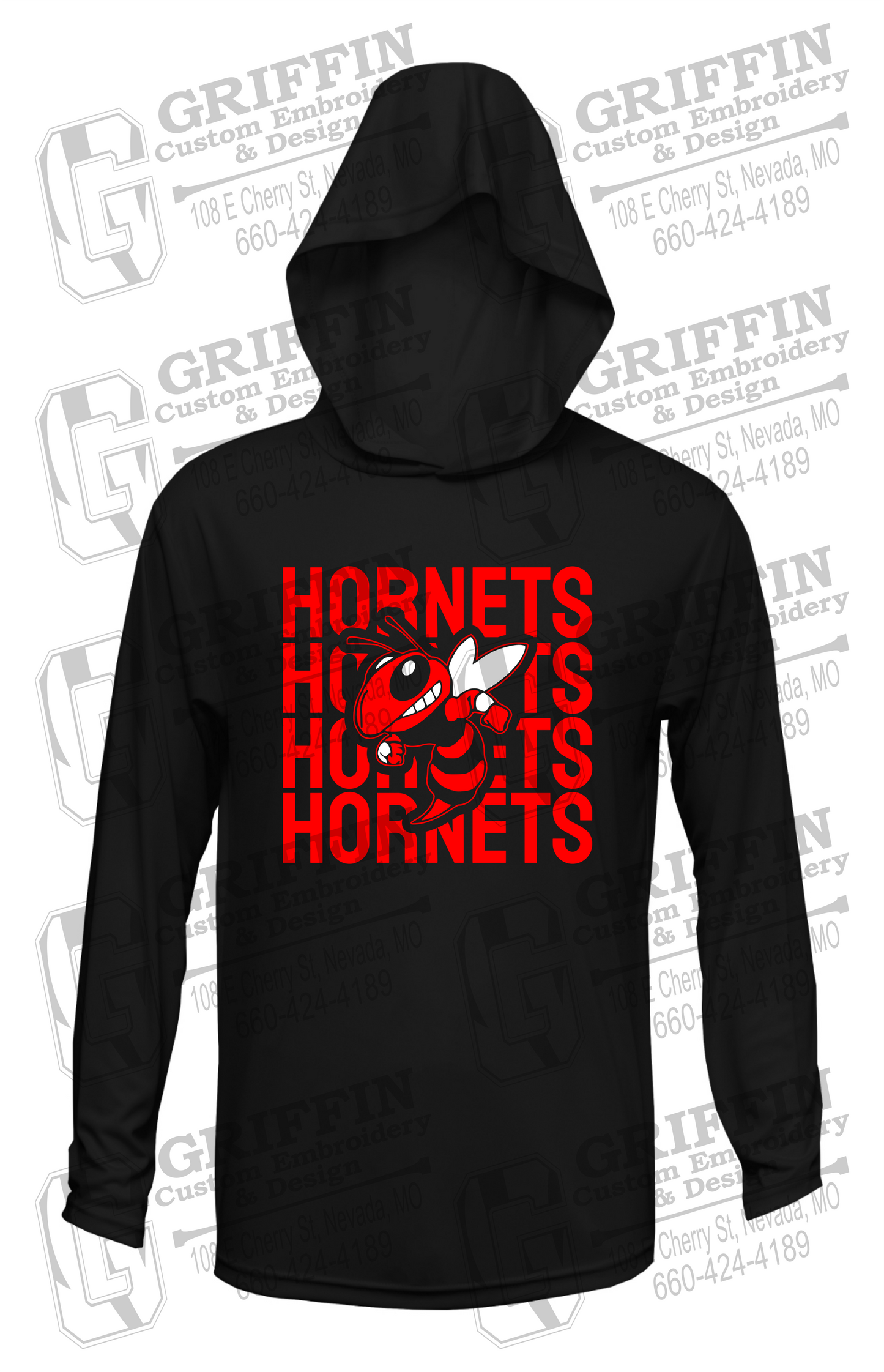 Dry-Fit T-Shirt Hoodie - Hume Hornets 24-C