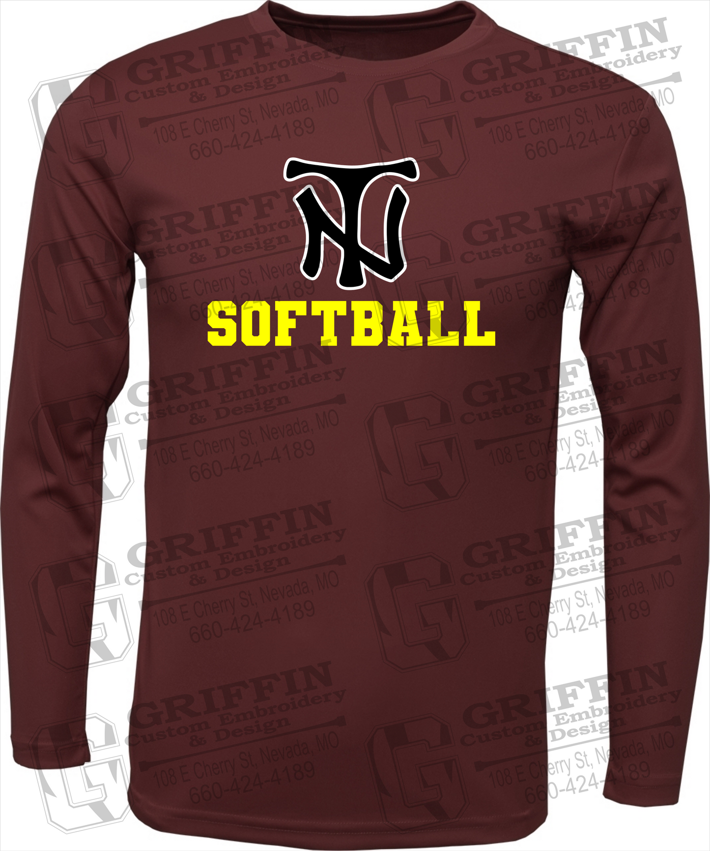 Dry-Fit Long Sleeve T-Shirt - Softball - Nevada Tigers 24-C