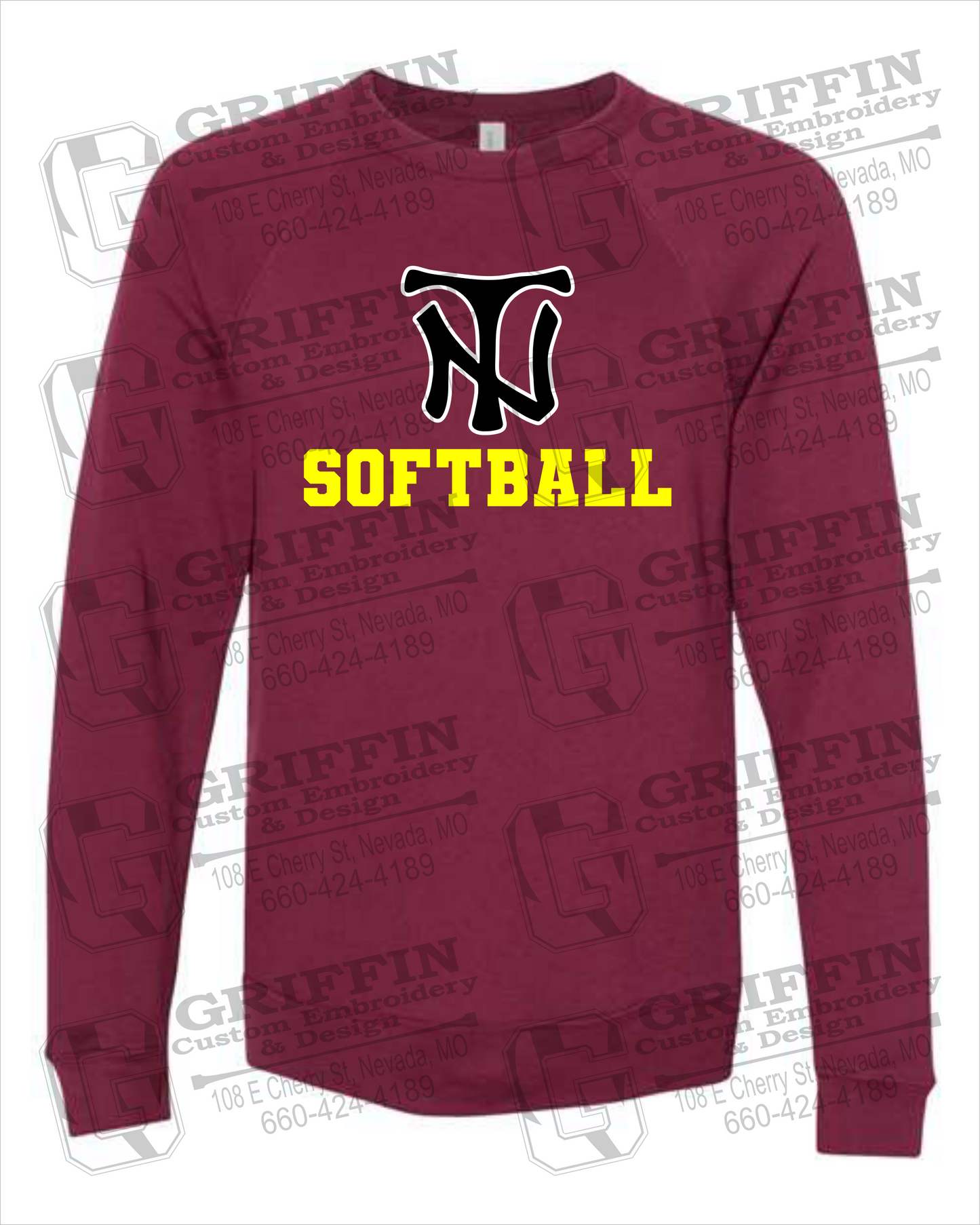 Sponge Fleece Sweatshirt - Softball - Nevada Tigers 24-C