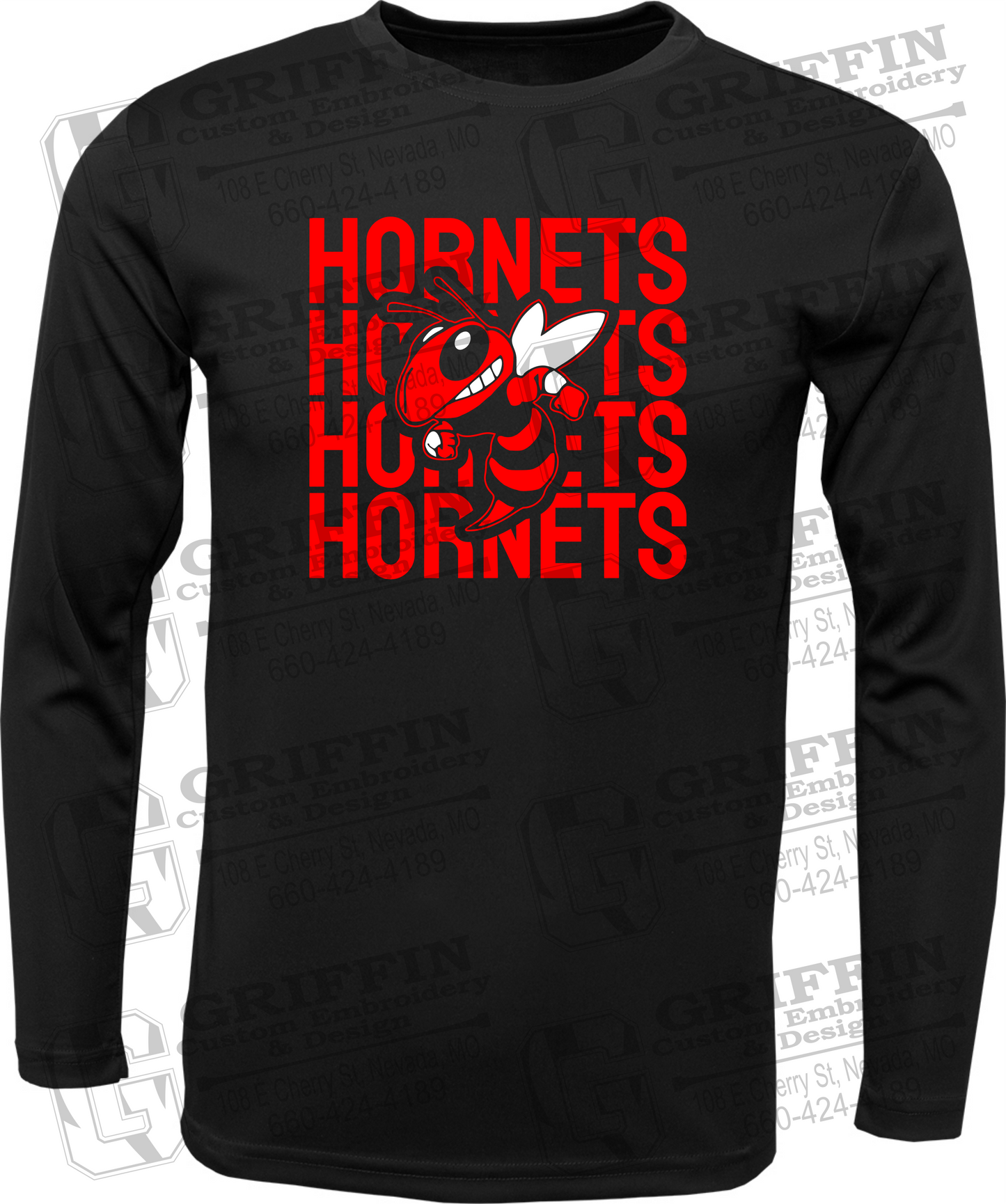 Toddler Dry-Fit Long Sleeve T-Shirt - Hume Hornets 24-C