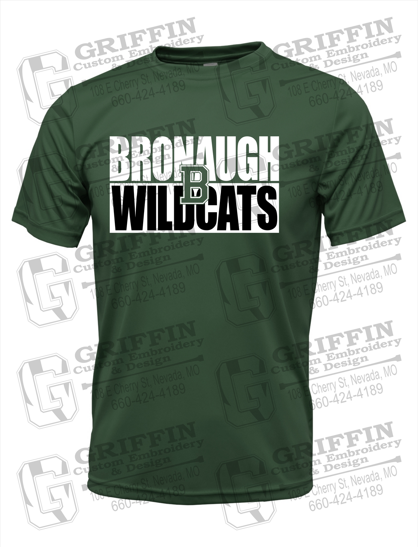 Bronaugh Wildcats 24-C Dry-Fit T-Shirt