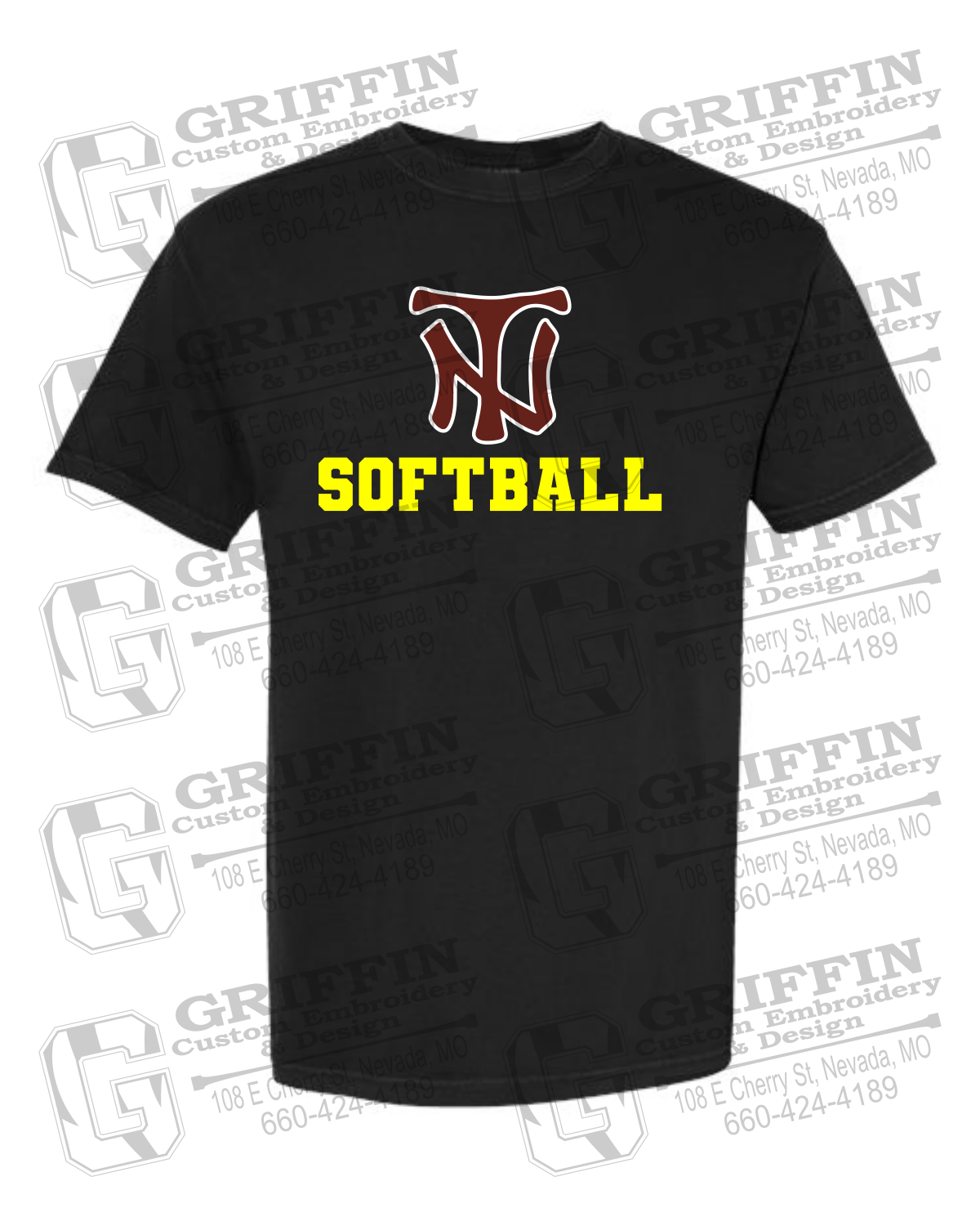 Comfort Colors Short Sleeve T-Shirt - Softball - Nevada Tigers 24-C