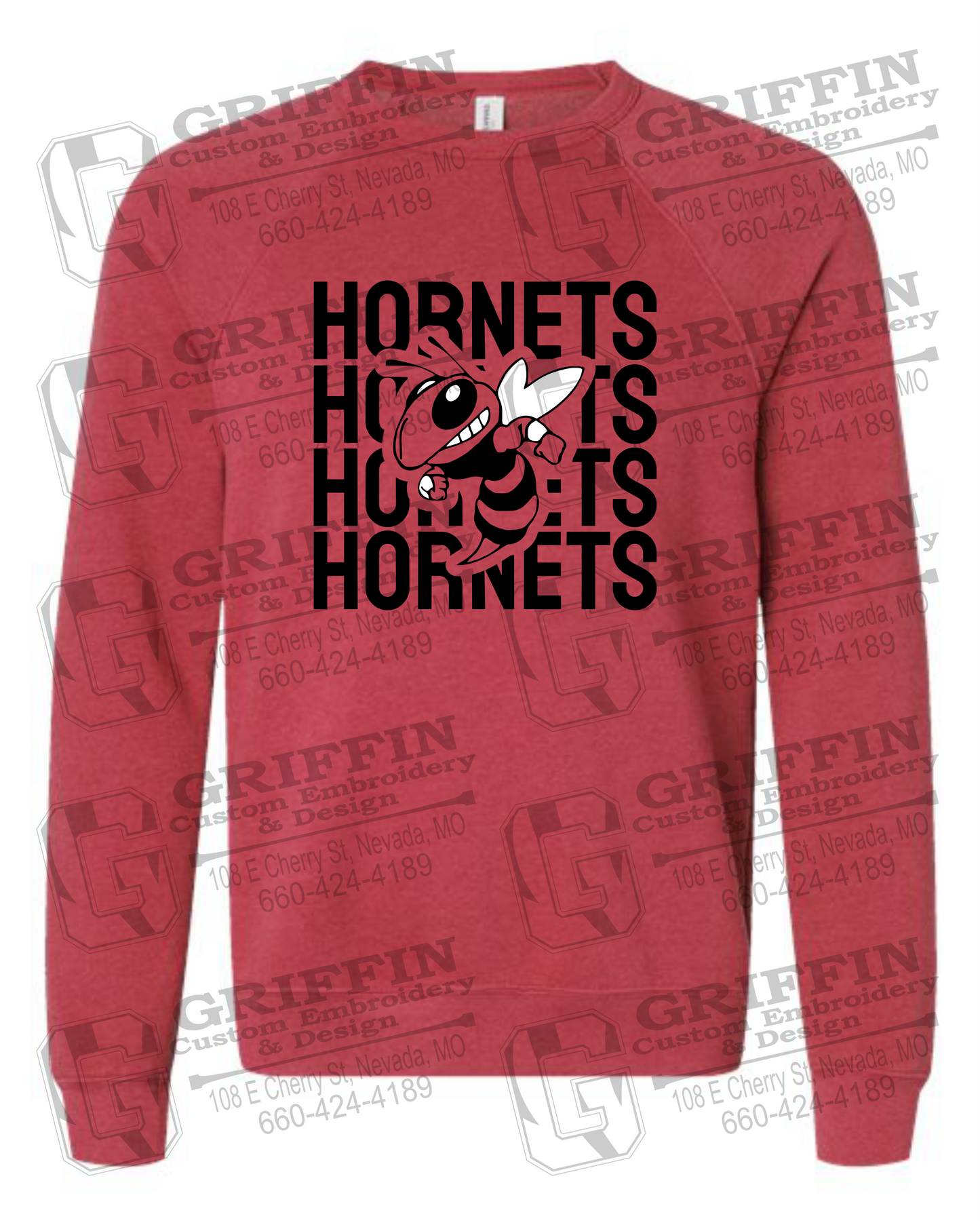 Sponge Fleece Sweatshirt - Hume Hornets 24-C