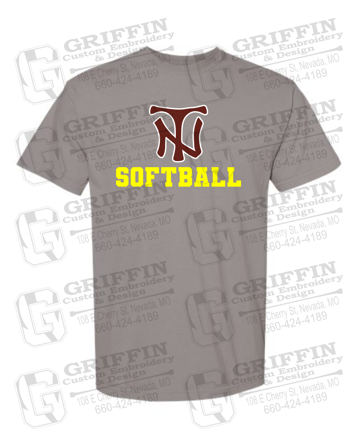 Comfort Colors Short Sleeve T-Shirt - Softball - Nevada Tigers 24-C