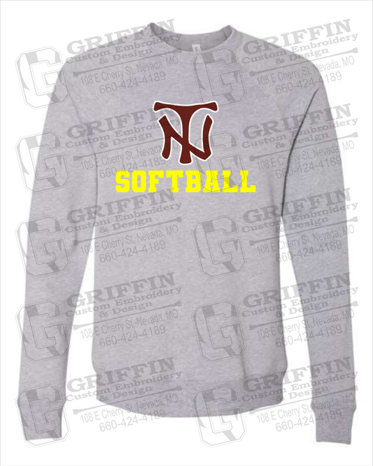 Sponge Fleece Sweatshirt - Softball - Nevada Tigers 24-C