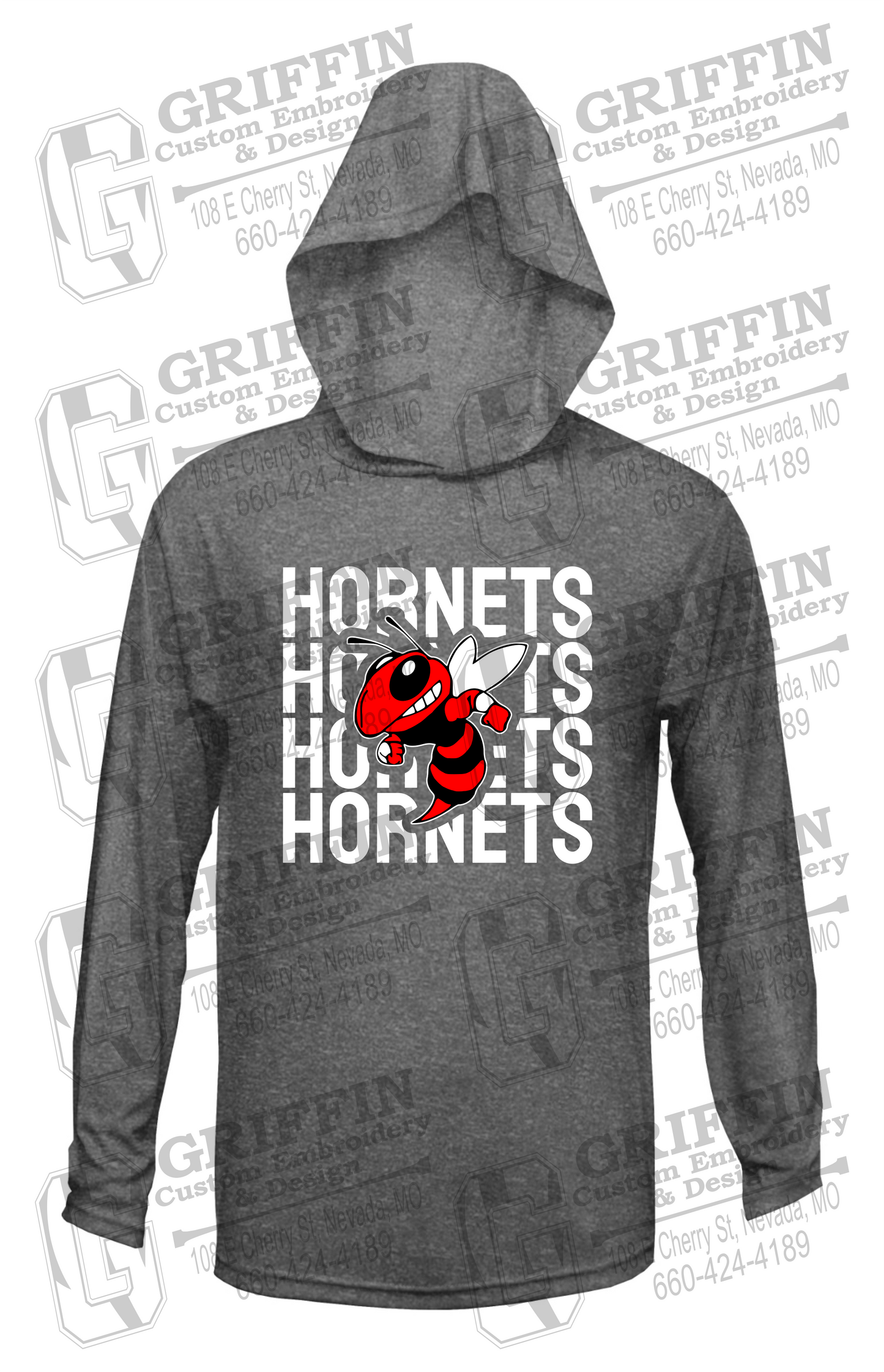 Dry-Fit T-Shirt Hoodie - Hume Hornets 24-C