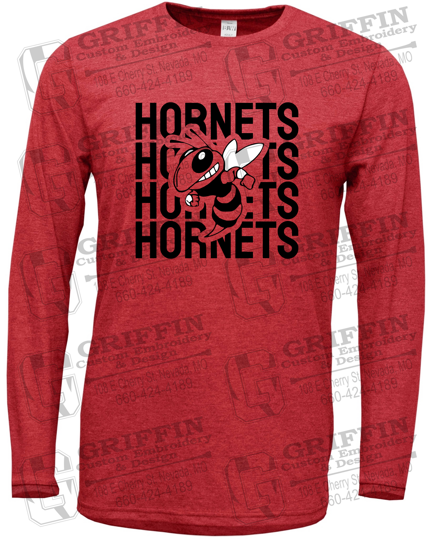 Soft-Tek Long Sleeve T-Shirt - Hume Hornets 24-C