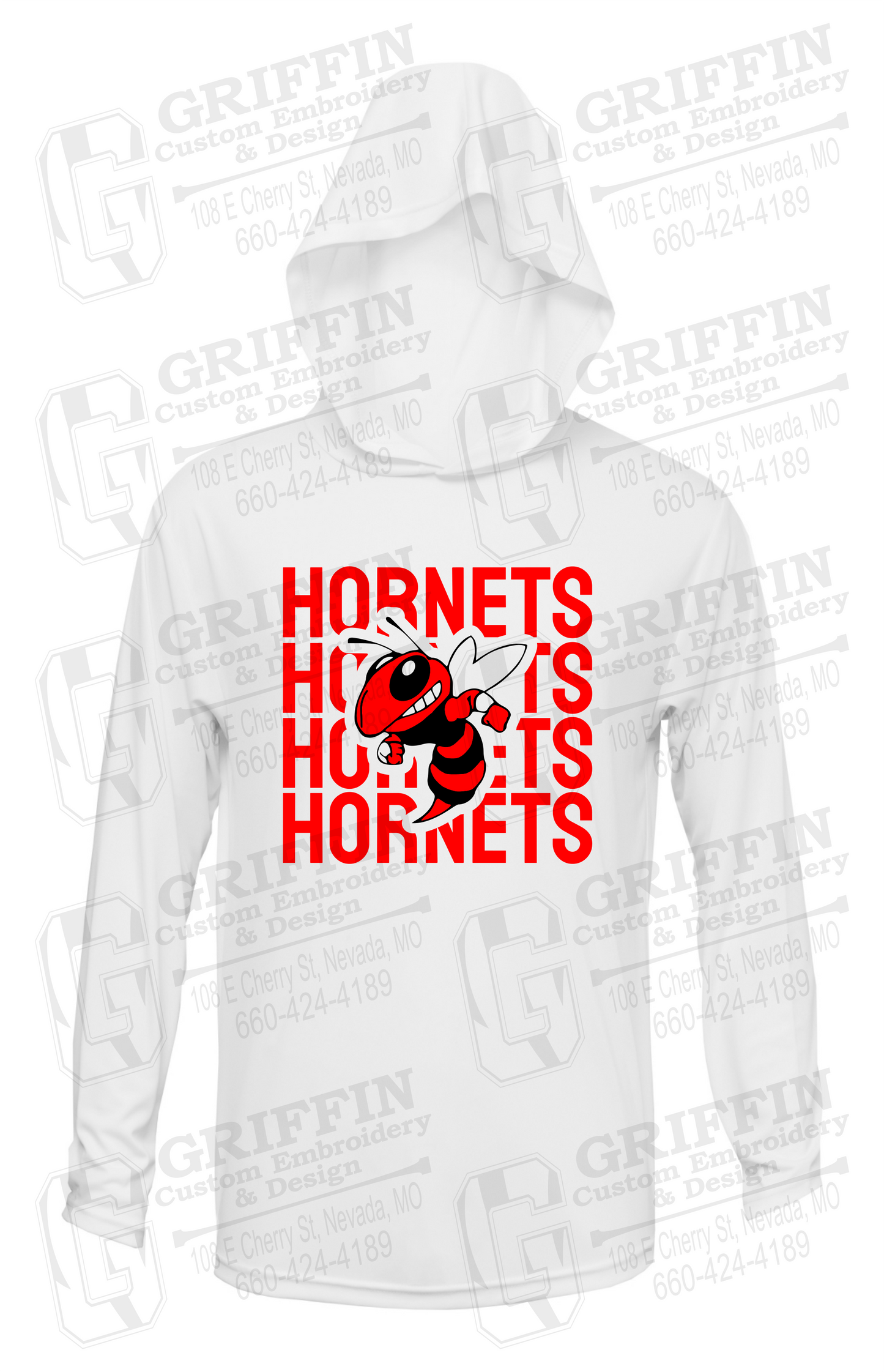 Dry-Fit T-Shirt Hoodie - Hume Hornets 24-C