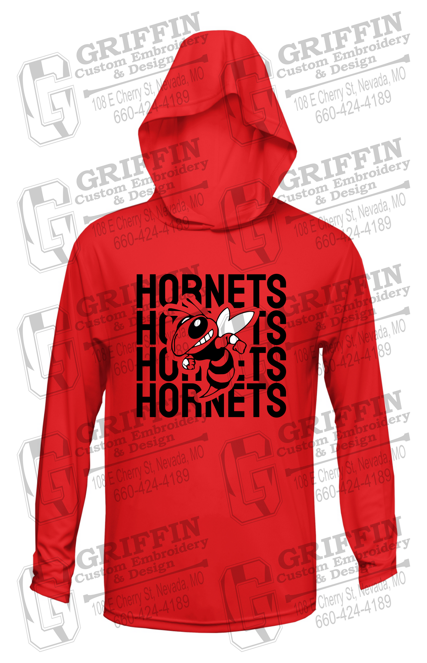 Dry-Fit T-Shirt Hoodie - Hume Hornets 24-C