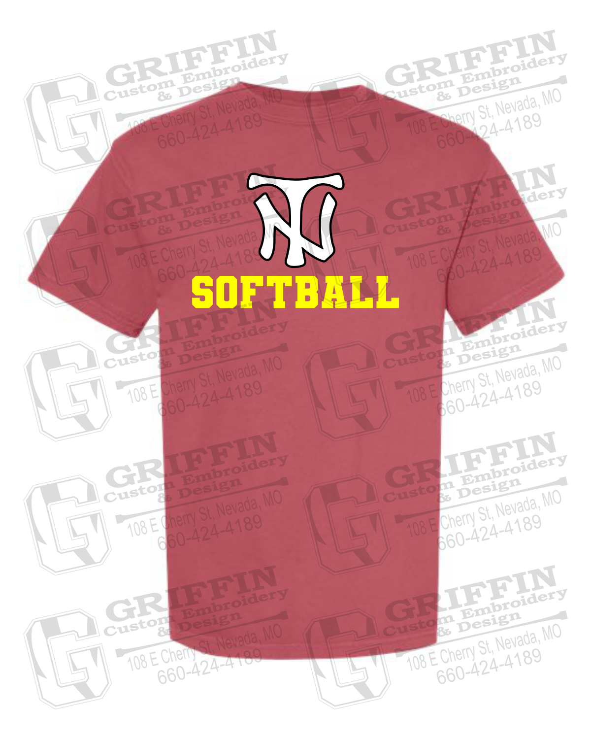 Comfort Colors Short Sleeve T-Shirt - Softball - Nevada Tigers 24-C