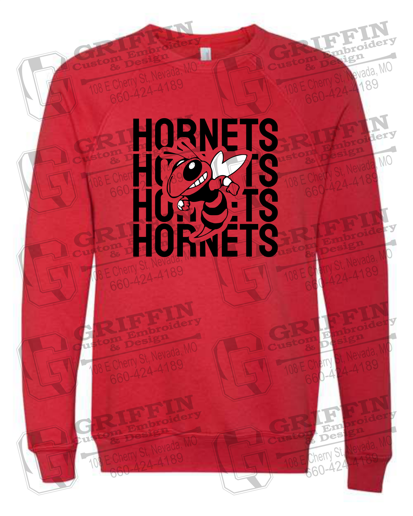 Sponge Fleece Sweatshirt - Hume Hornets 24-C