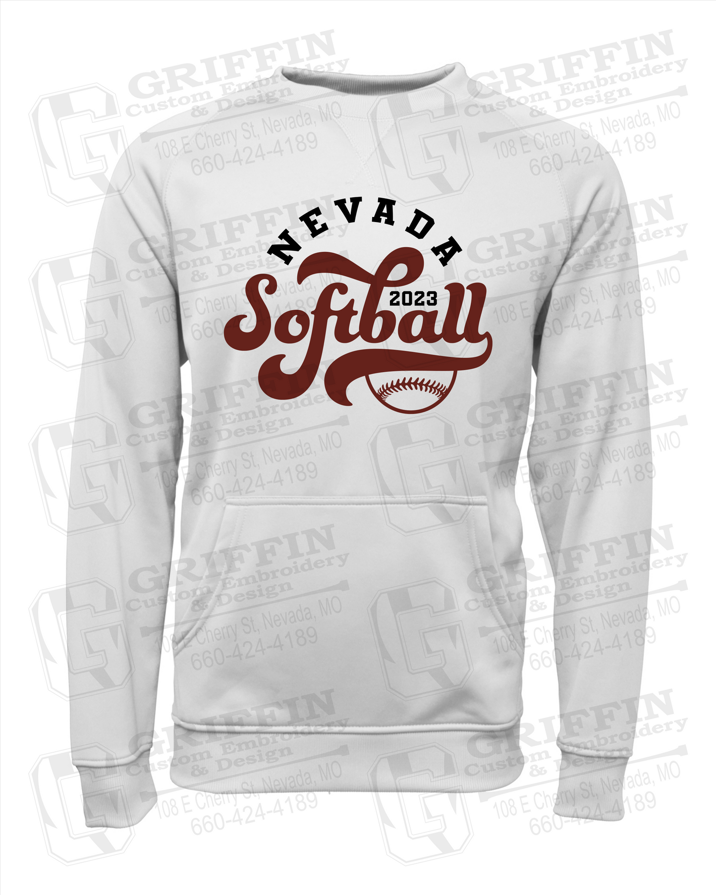 Nevada Tigers 24-D Youth Sweatshirt - Softball