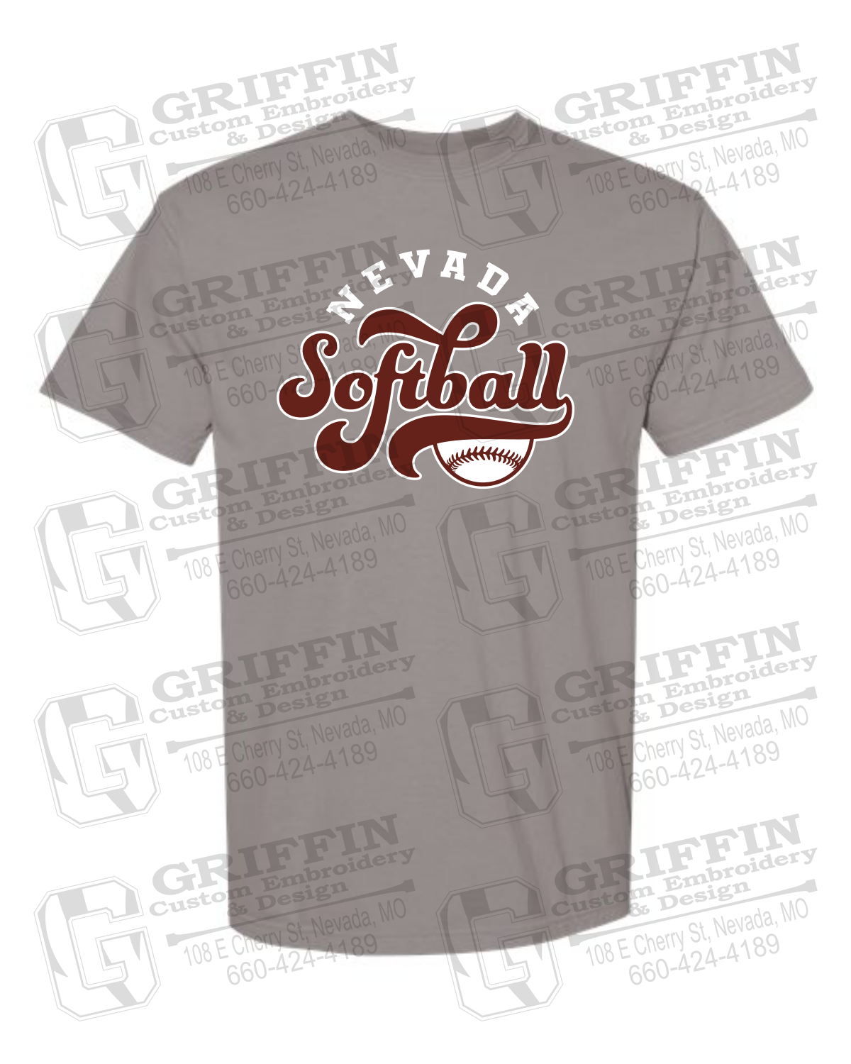 Comfort Colors Short Sleeve T-Shirt - Softball - Nevada Tigers 24-D
