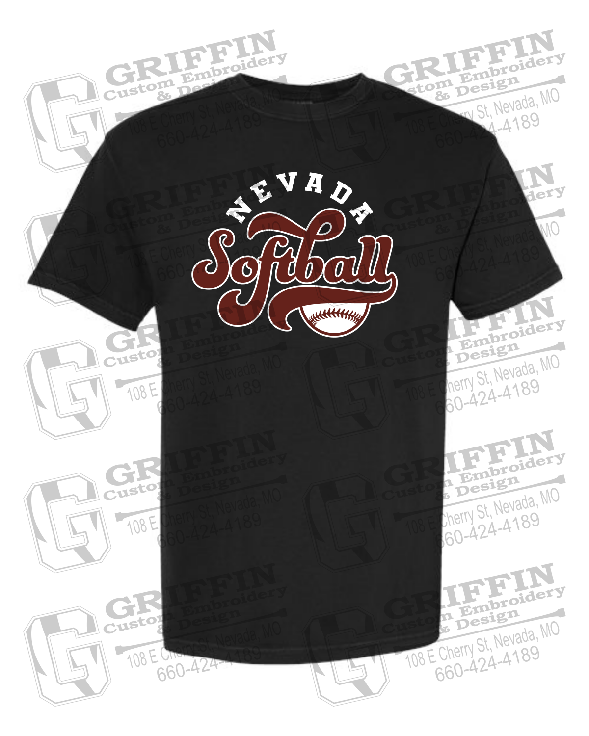 Comfort Colors Short Sleeve T-Shirt - Softball - Nevada Tigers 24-D