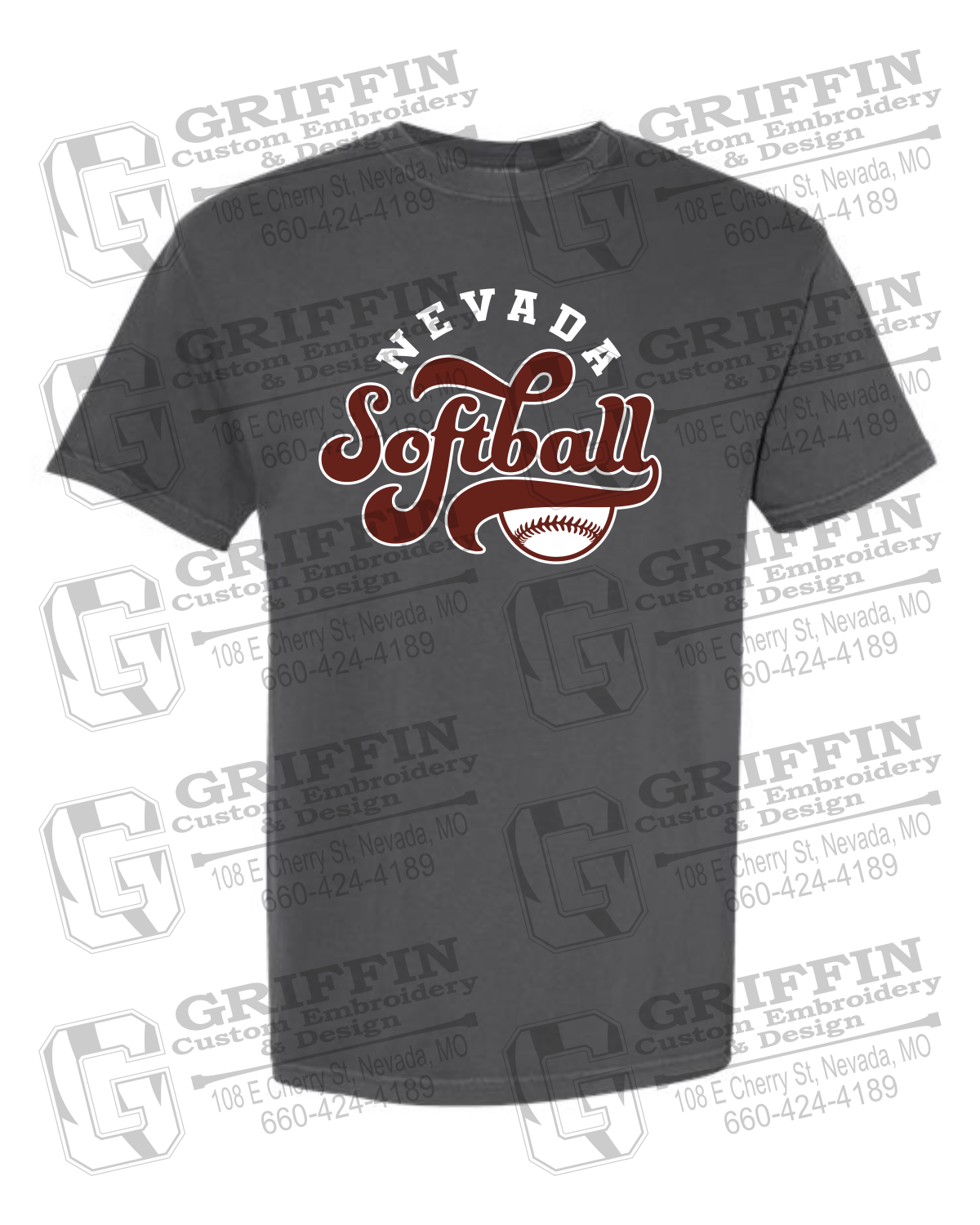 Comfort Colors Short Sleeve T-Shirt - Softball - Nevada Tigers 24-D