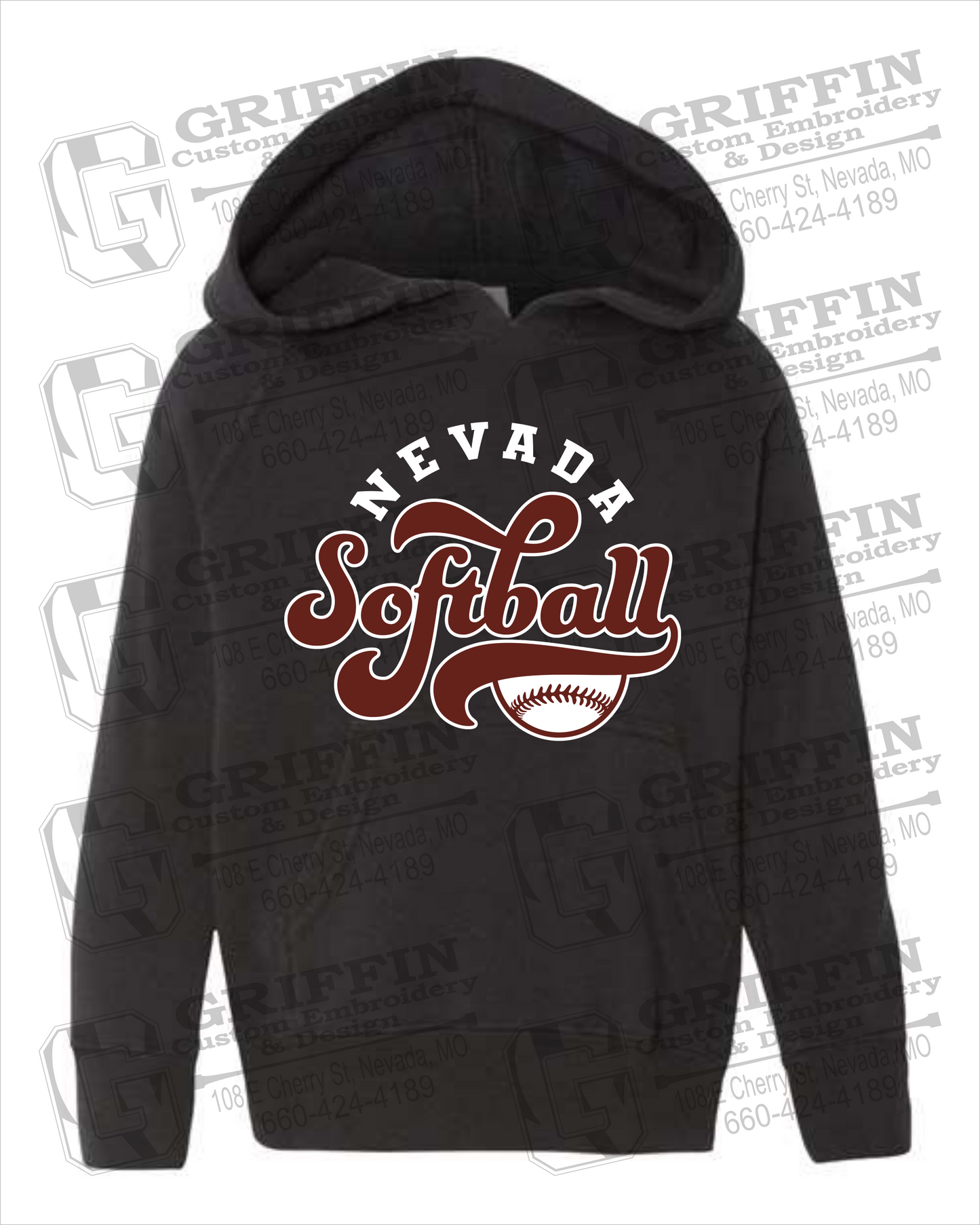 Toddler Hoodie - Softball - Nevada Tigers 24-D