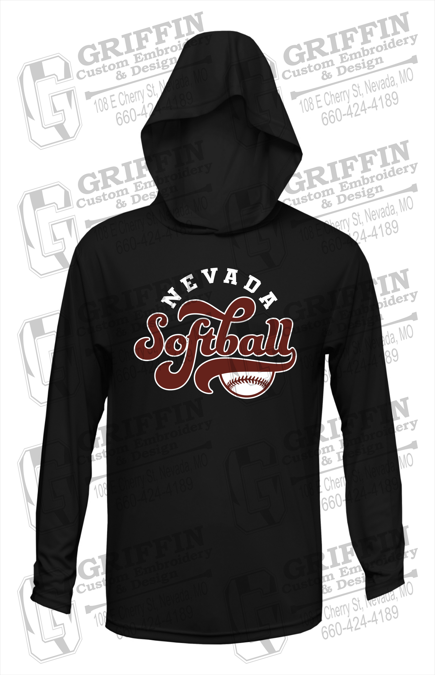 Dry-Fit T-Shirt Hoodie - Softball - Nevada Tigers 24-D