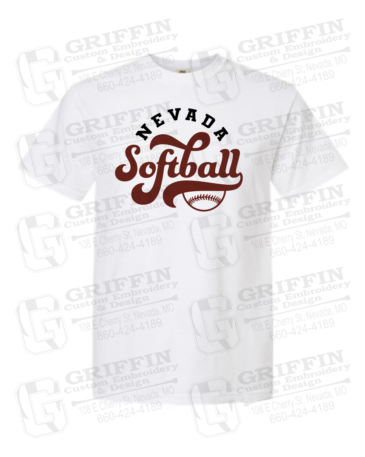 Comfort Colors Short Sleeve T-Shirt - Softball - Nevada Tigers 24-D
