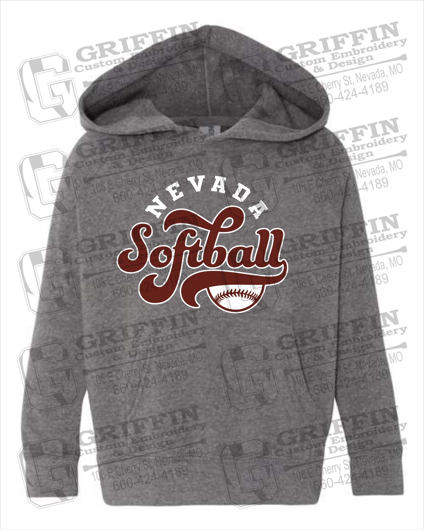 Toddler Hoodie - Softball - Nevada Tigers 24-D