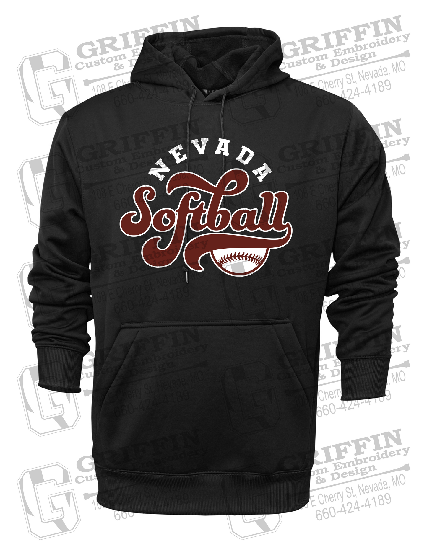 Performance Fleece Hoodie - Softball - Nevada Tigers 24-D