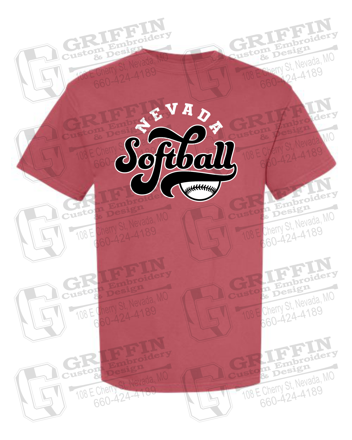 Comfort Colors Short Sleeve T-Shirt - Softball - Nevada Tigers 24-D
