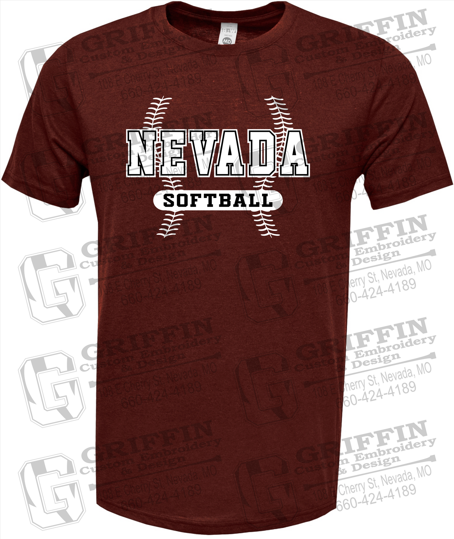 Nevada Tigers 24-E Short Sleeve T-Shirt - Softball