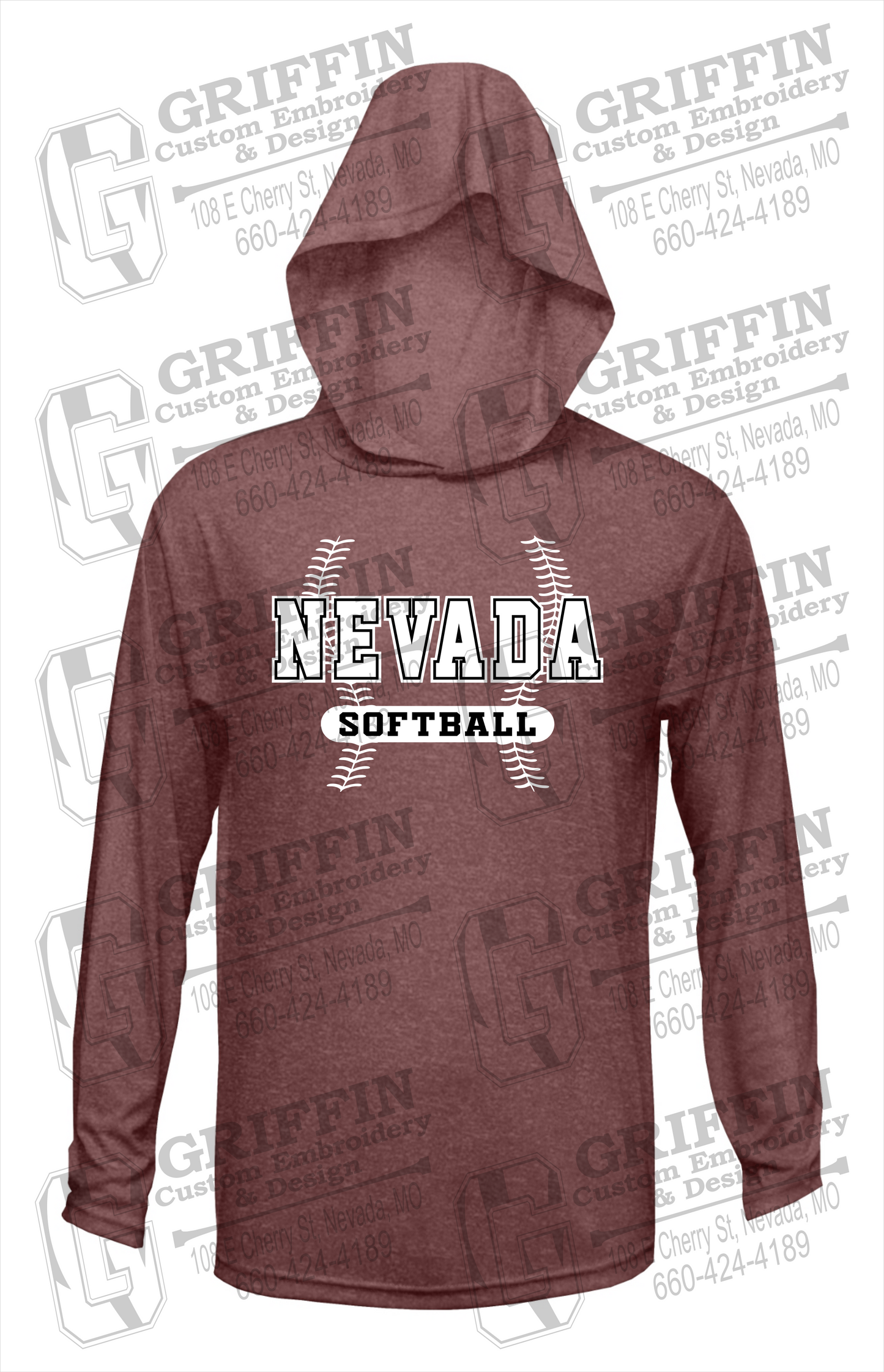 Dry-Fit T-Shirt Hoodie - Softball - Nevada Tigers 24-E