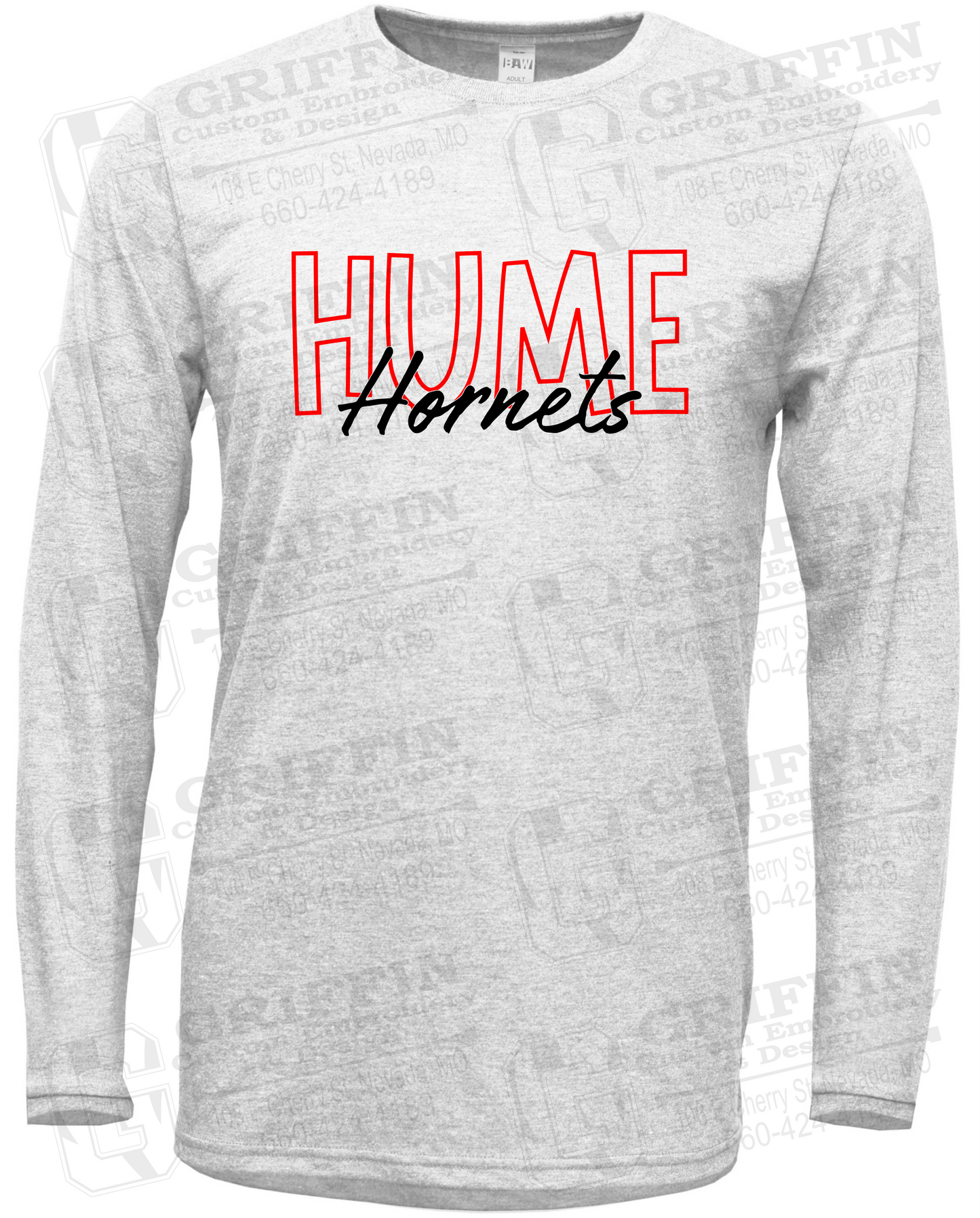 Soft-Tek Long Sleeve T-Shirt - Hume Hornets 24-E