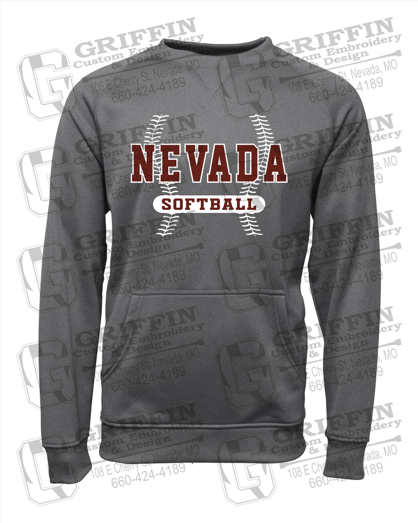 Performance Fleece Sweatshirt - Softball - Nevada Tigers 24-E