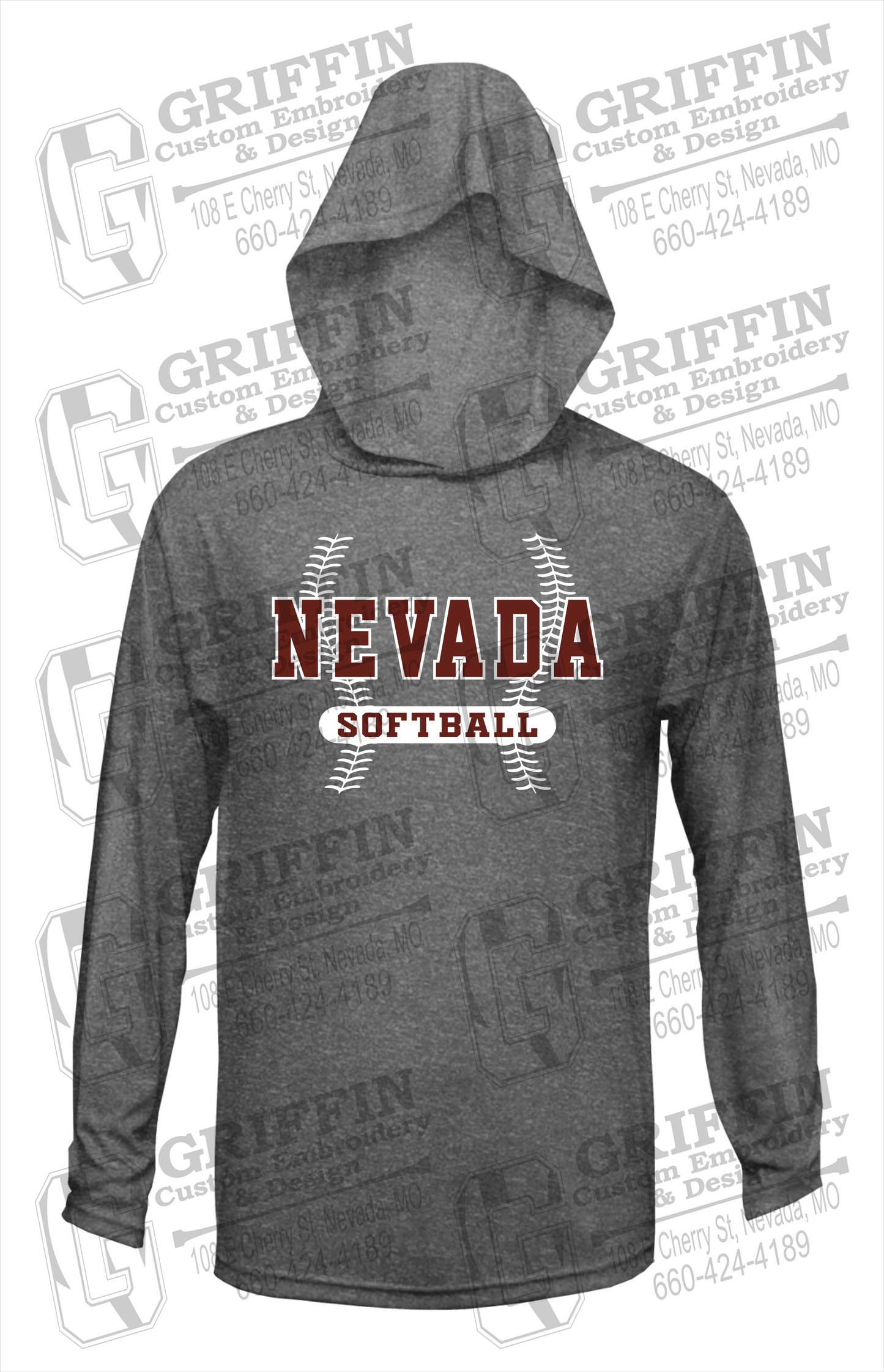 Dry-Fit T-Shirt Hoodie - Softball - Nevada Tigers 24-E