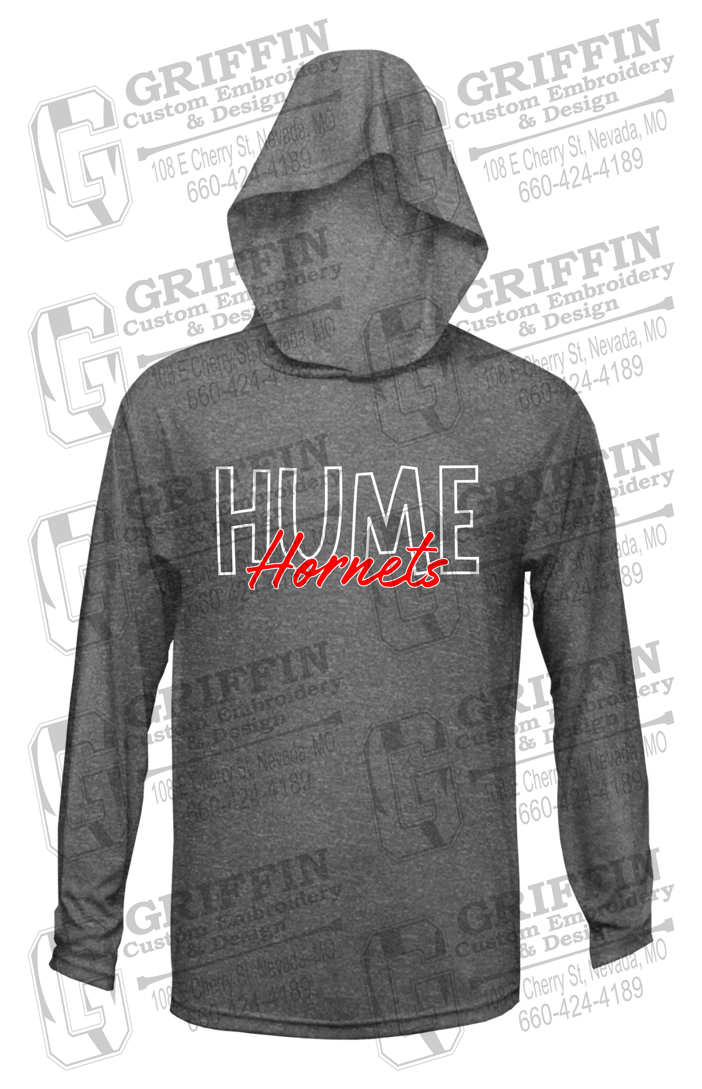 Dry-Fit T-Shirt Hoodie - Hume Hornets 24-E