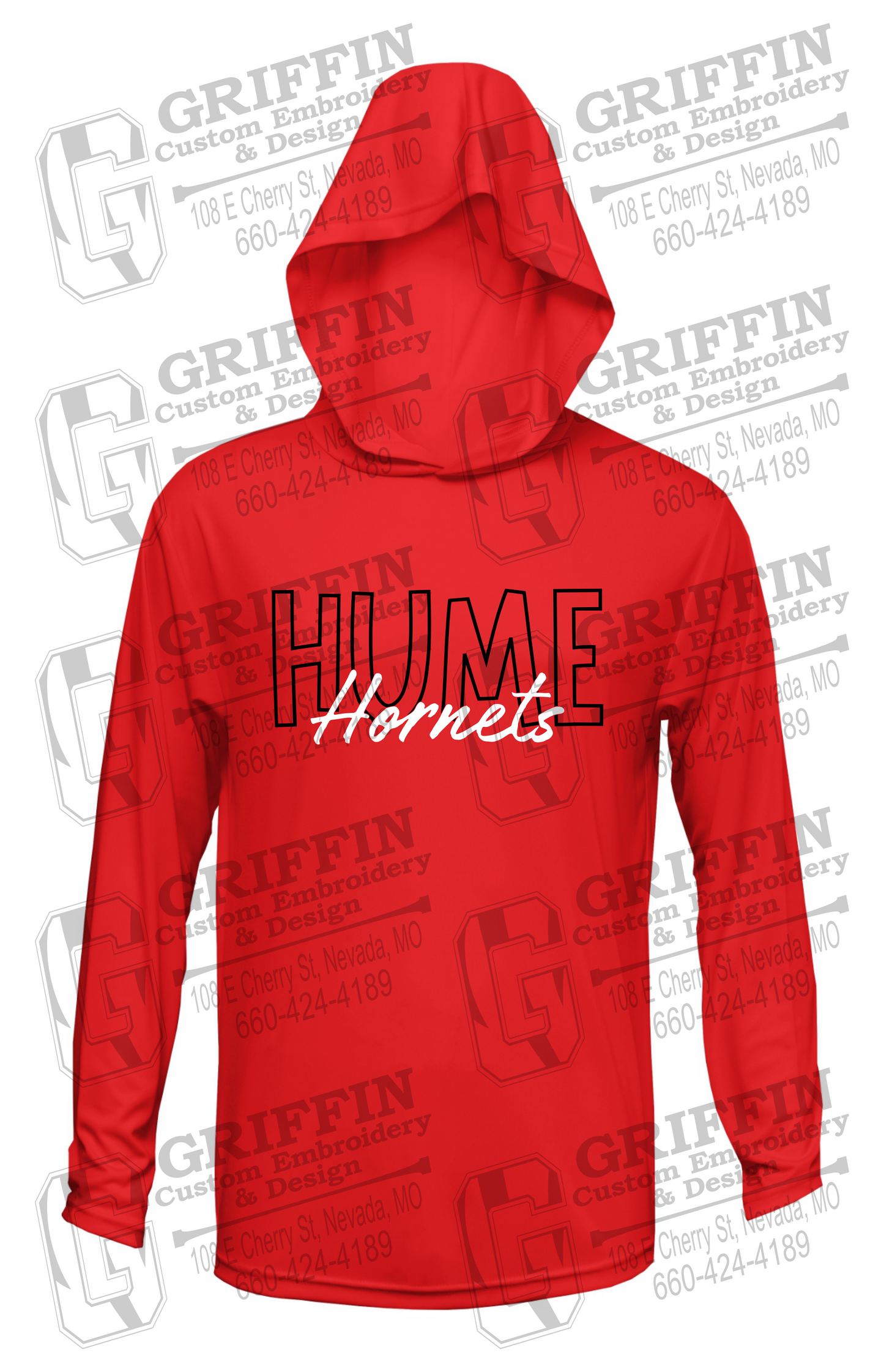 Dry-Fit T-Shirt Hoodie - Hume Hornets 24-E