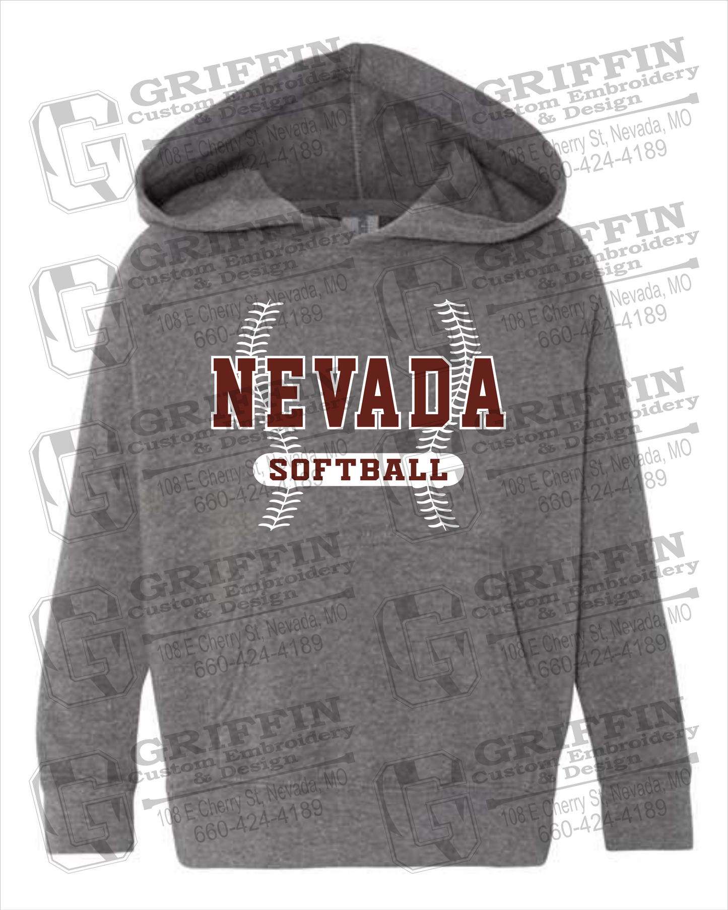 Nevada Tigers 24-E Toddler Hoodie - Softball