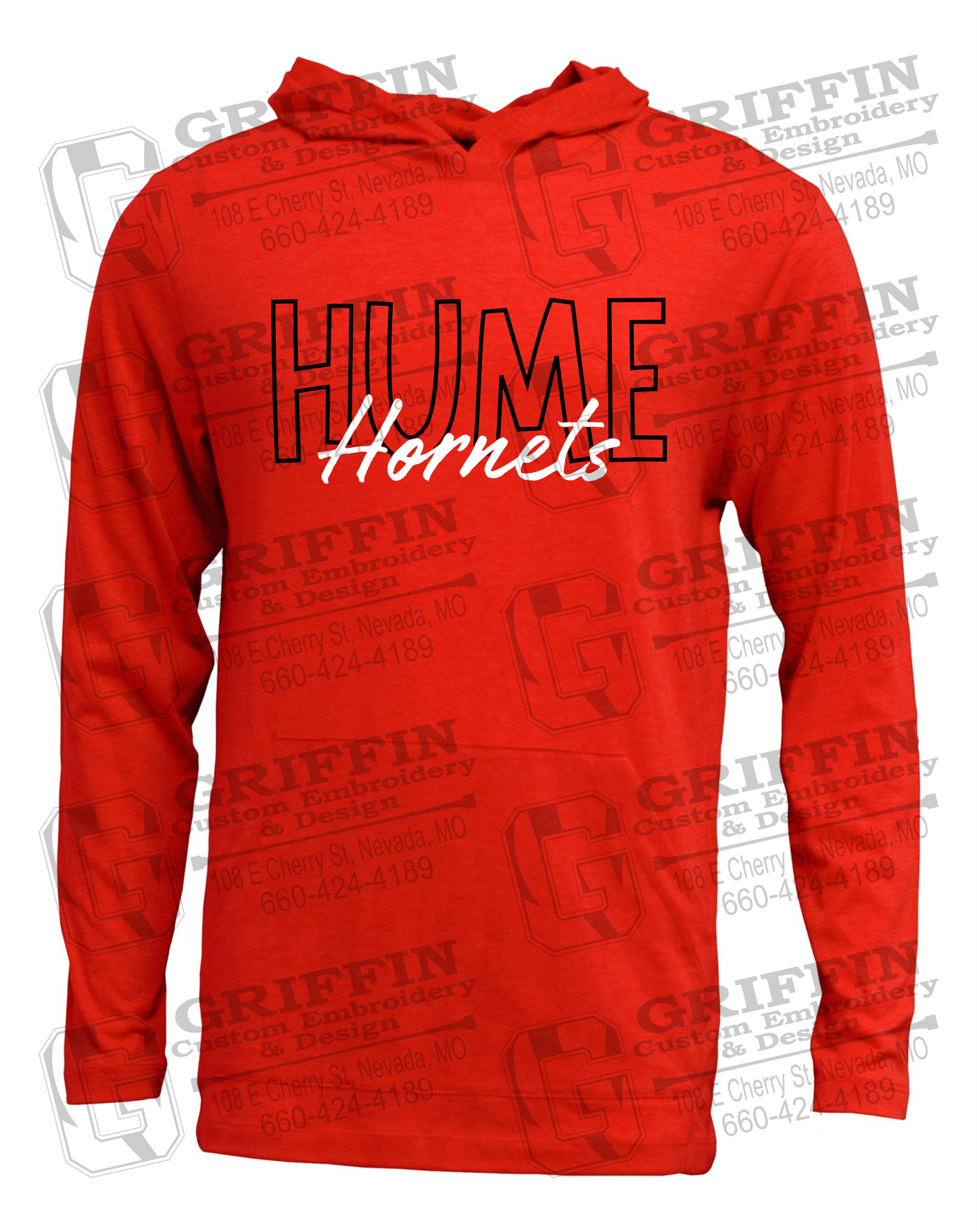 Soft-Tek T-Shirt Hoodie - Hume Hornets 24-E