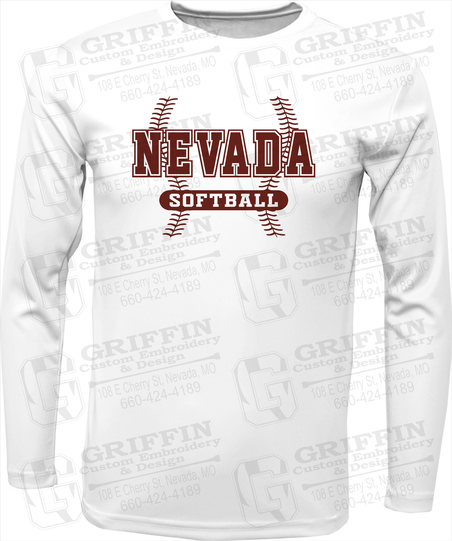 Dry-Fit Long Sleeve T-Shirt - Softball - Nevada Tigers 24-E