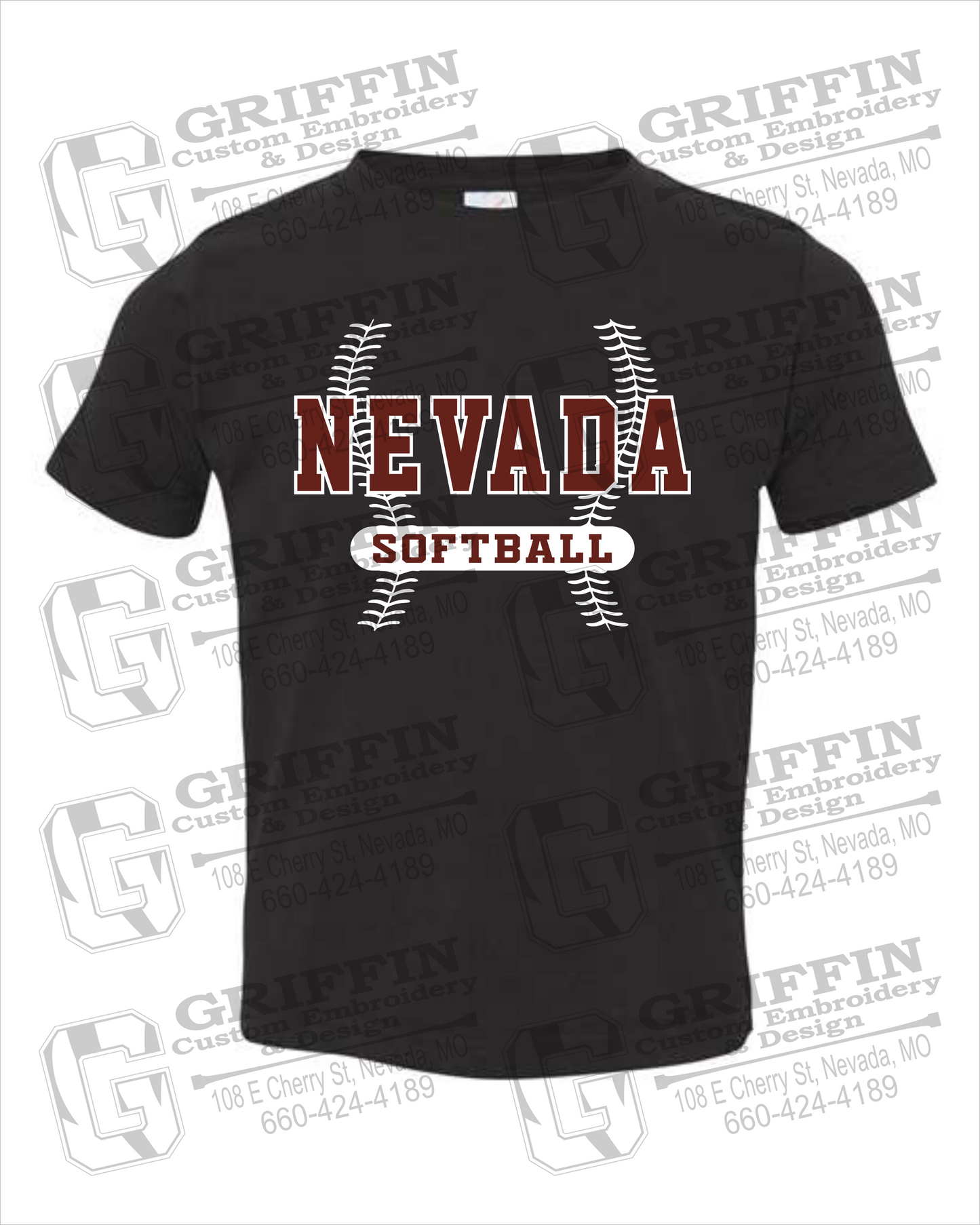 Toddler/Infant Cotton T-Shirt - Softball - Nevada Tigers 24-E