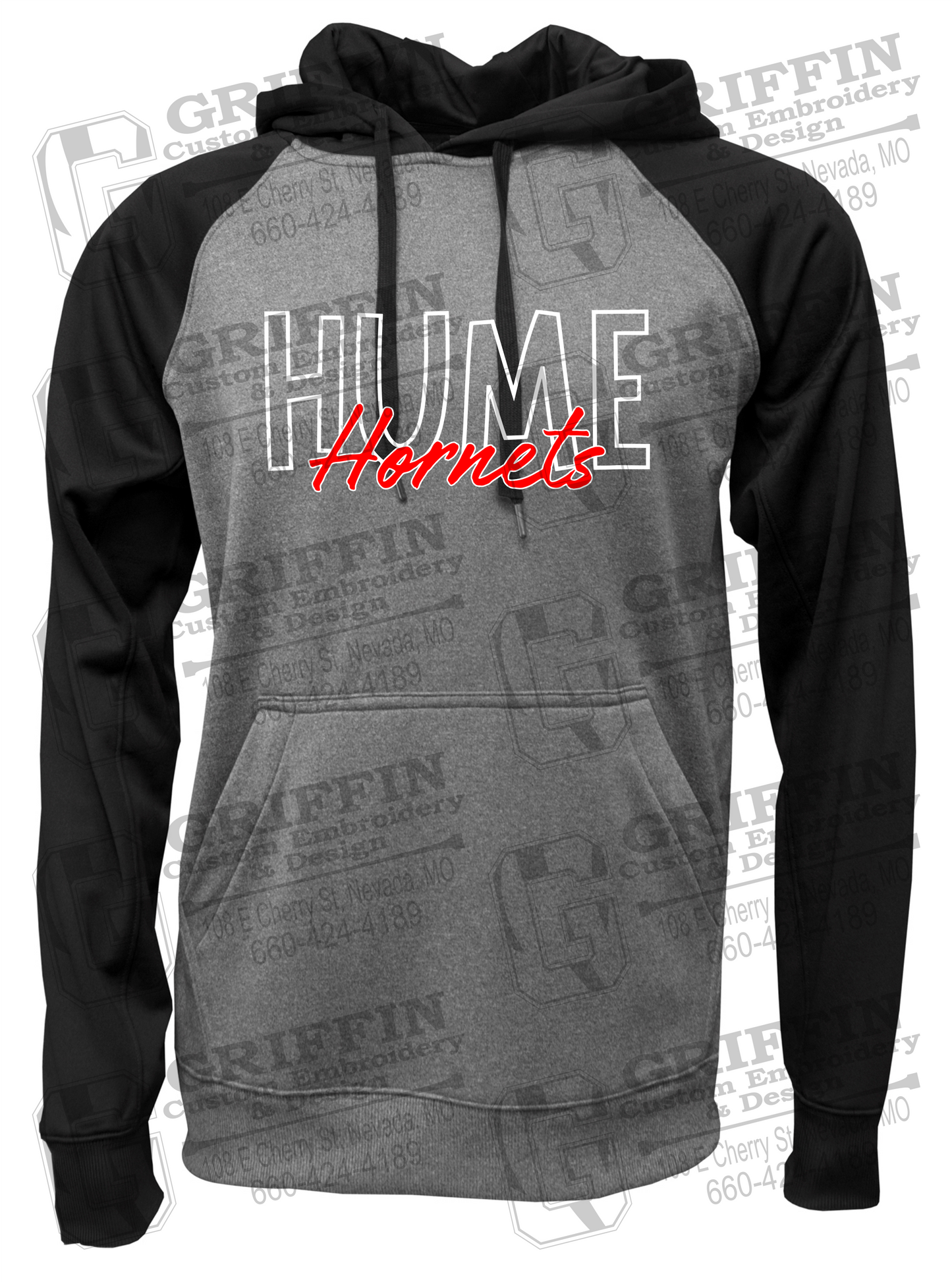 Performance Fleece Raglan Hoodie - Hume Hornets 24-E