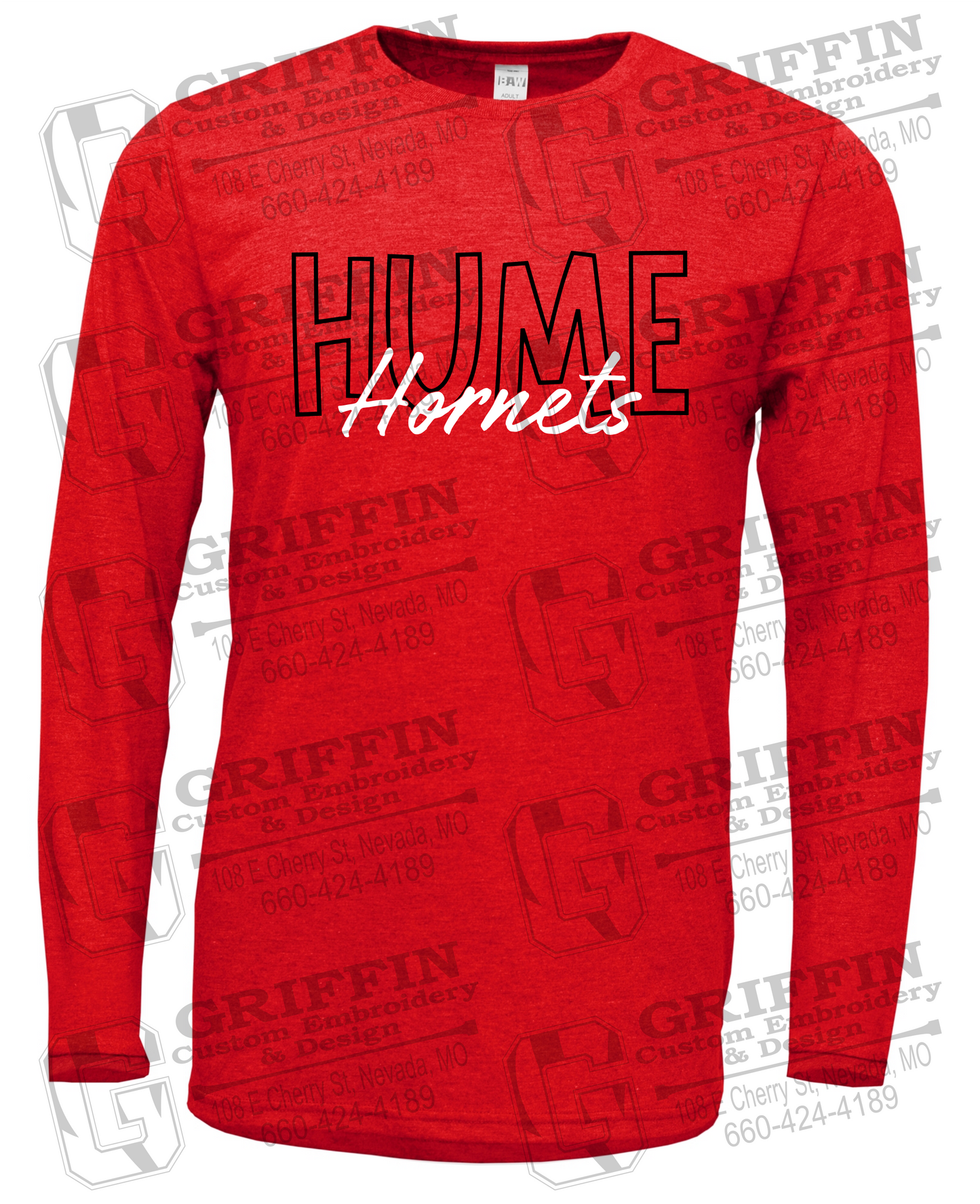 Soft-Tek Long Sleeve T-Shirt - Hume Hornets 24-E