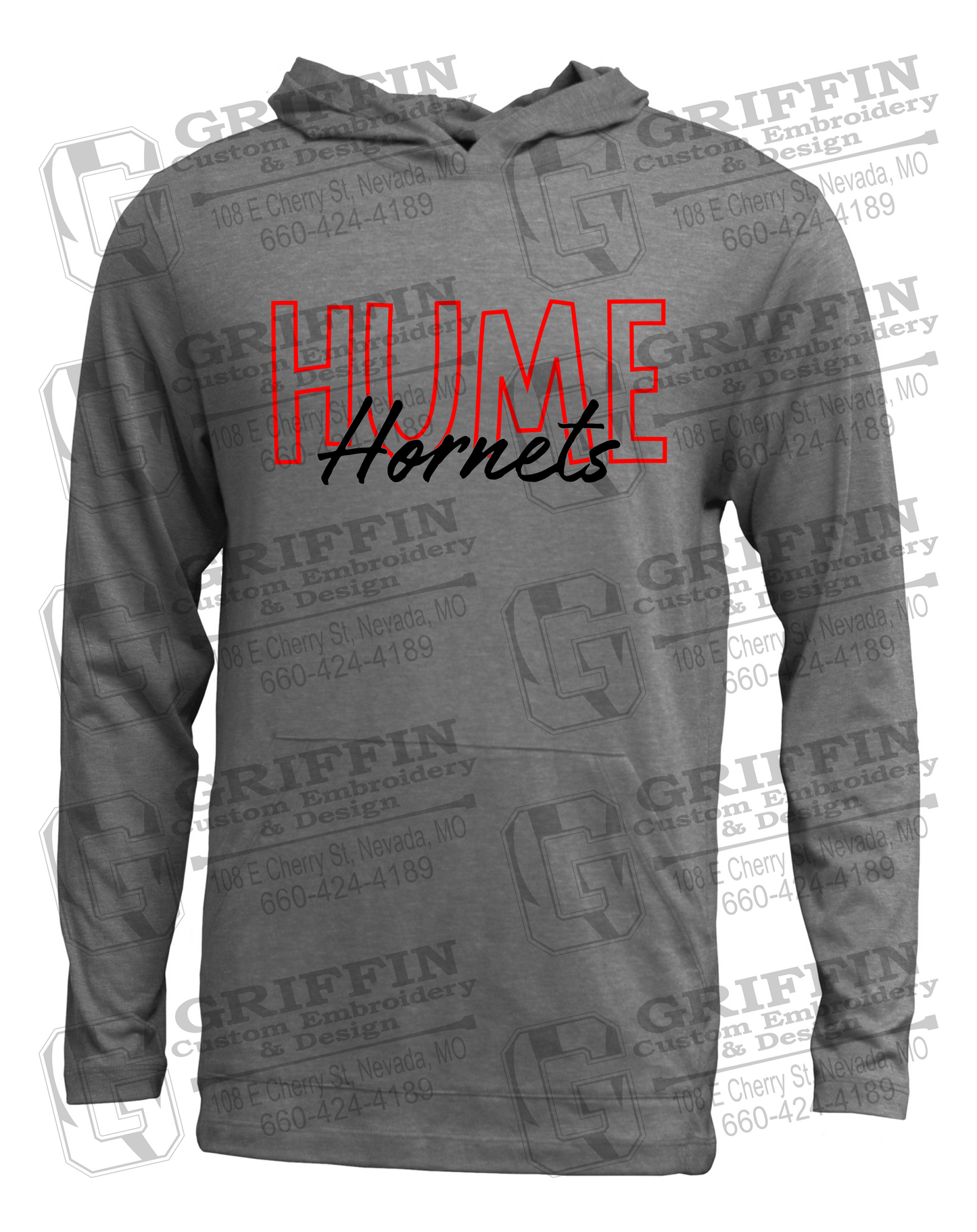 Soft-Tek T-Shirt Hoodie - Hume Hornets 24-E