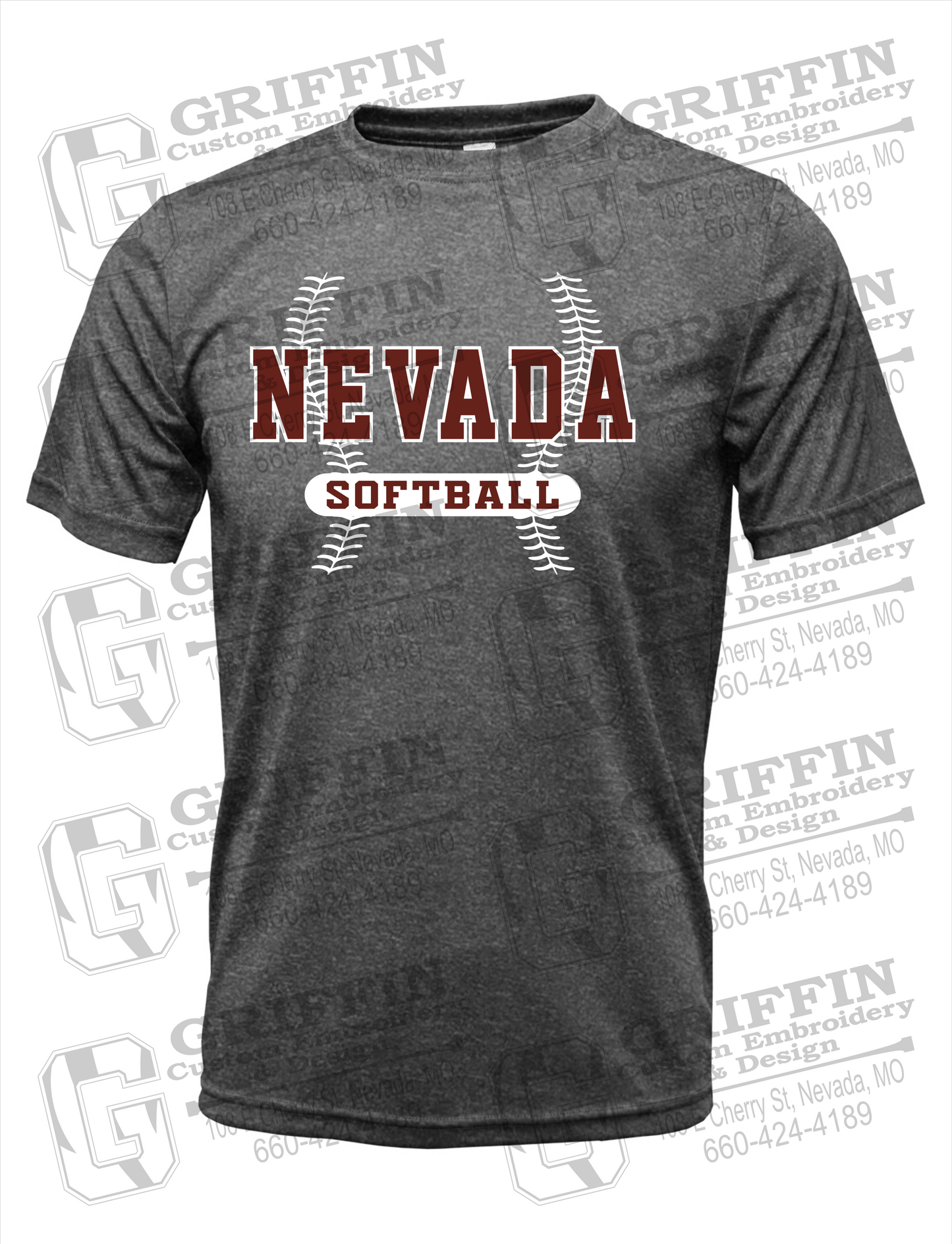 Dry-Fit Short Sleeve T-Shirt - Softball - Nevada Tigers 24-E