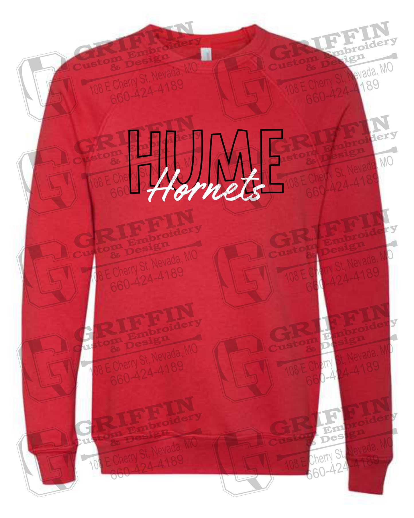 Sponge Fleece Sweatshirt - Hume Hornets 24-E