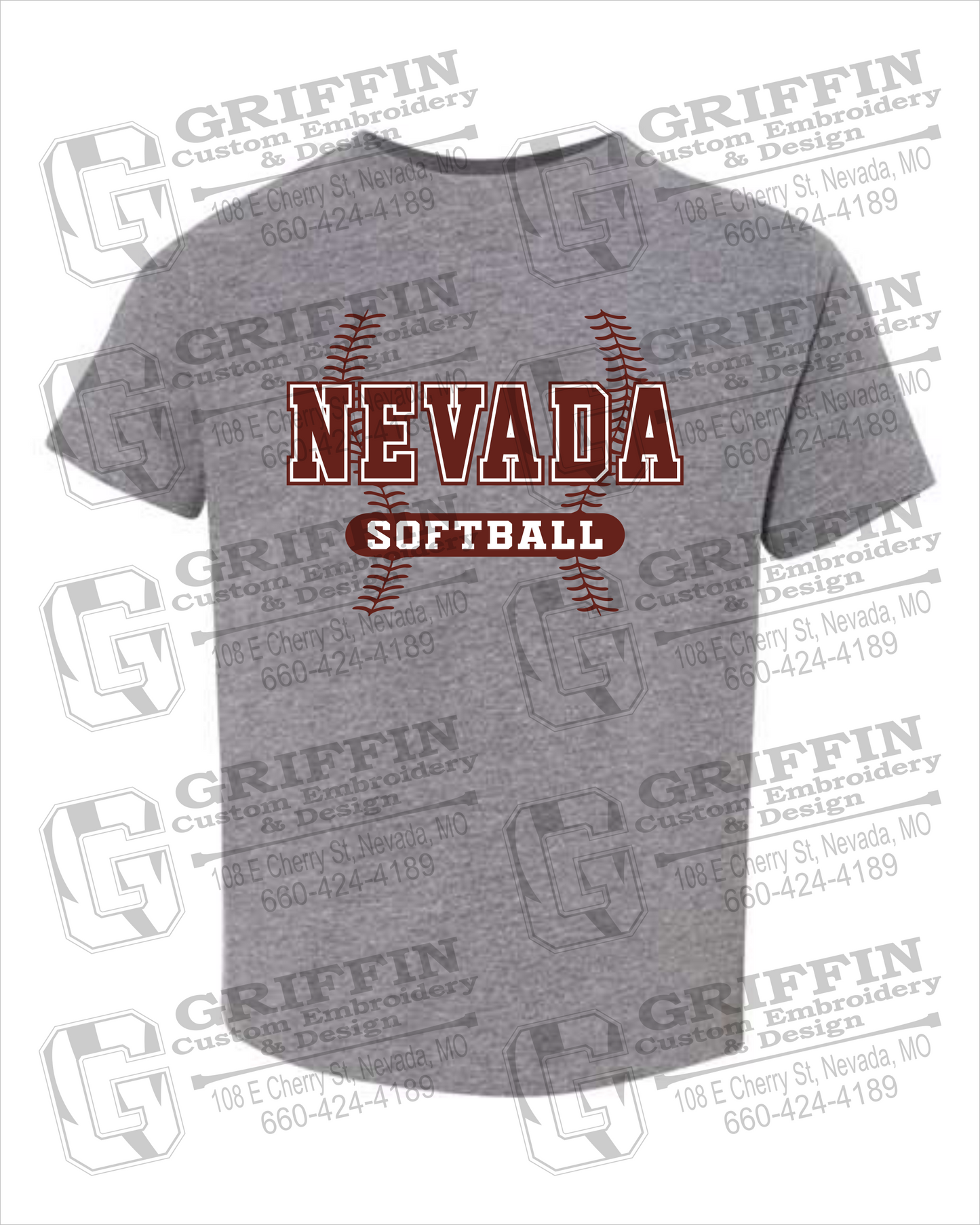 Toddler/Infant Cotton T-Shirt - Softball - Nevada Tigers 24-E