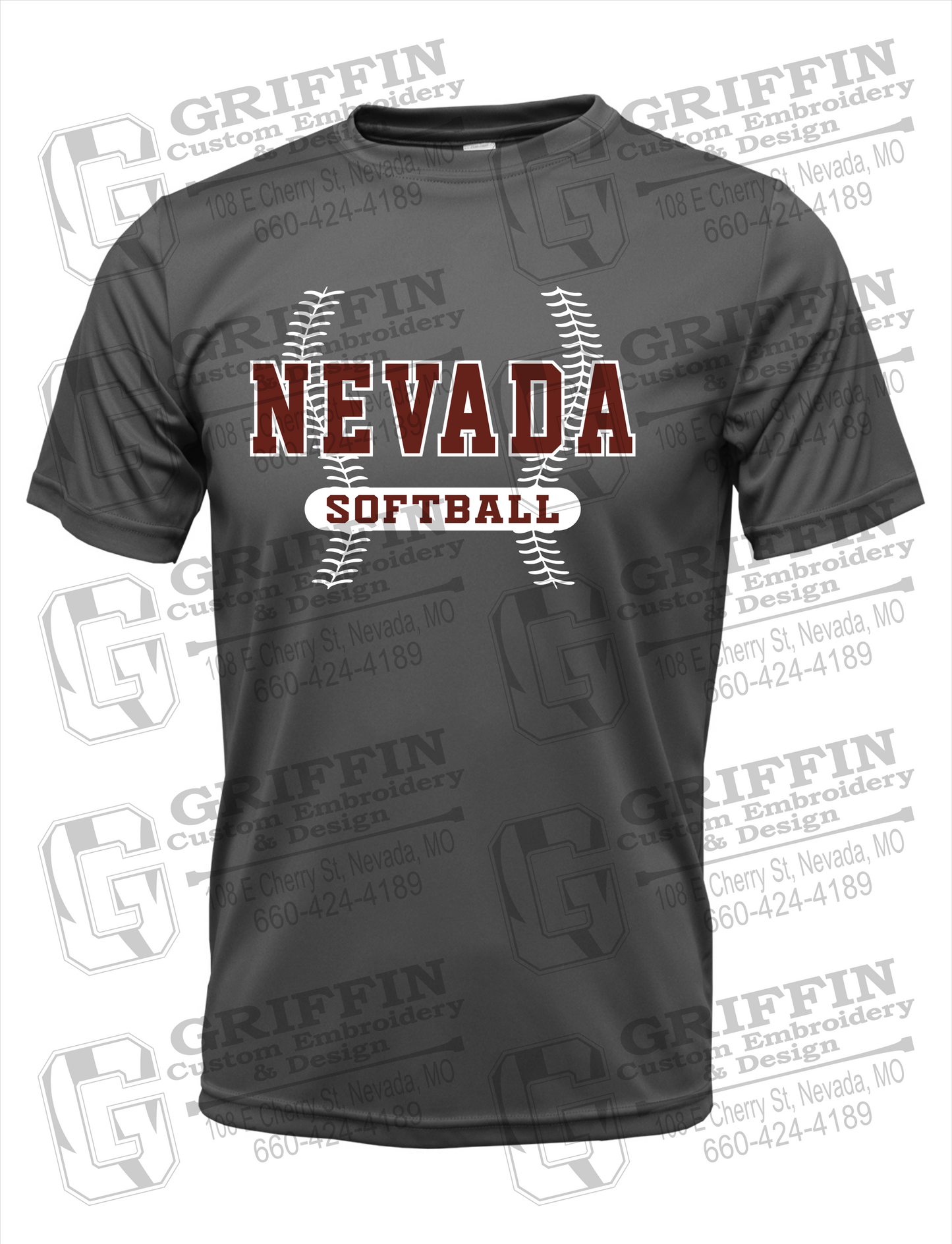 Nevada Tigers 24-E Youth Dry-Fit T-Shirt - Softball