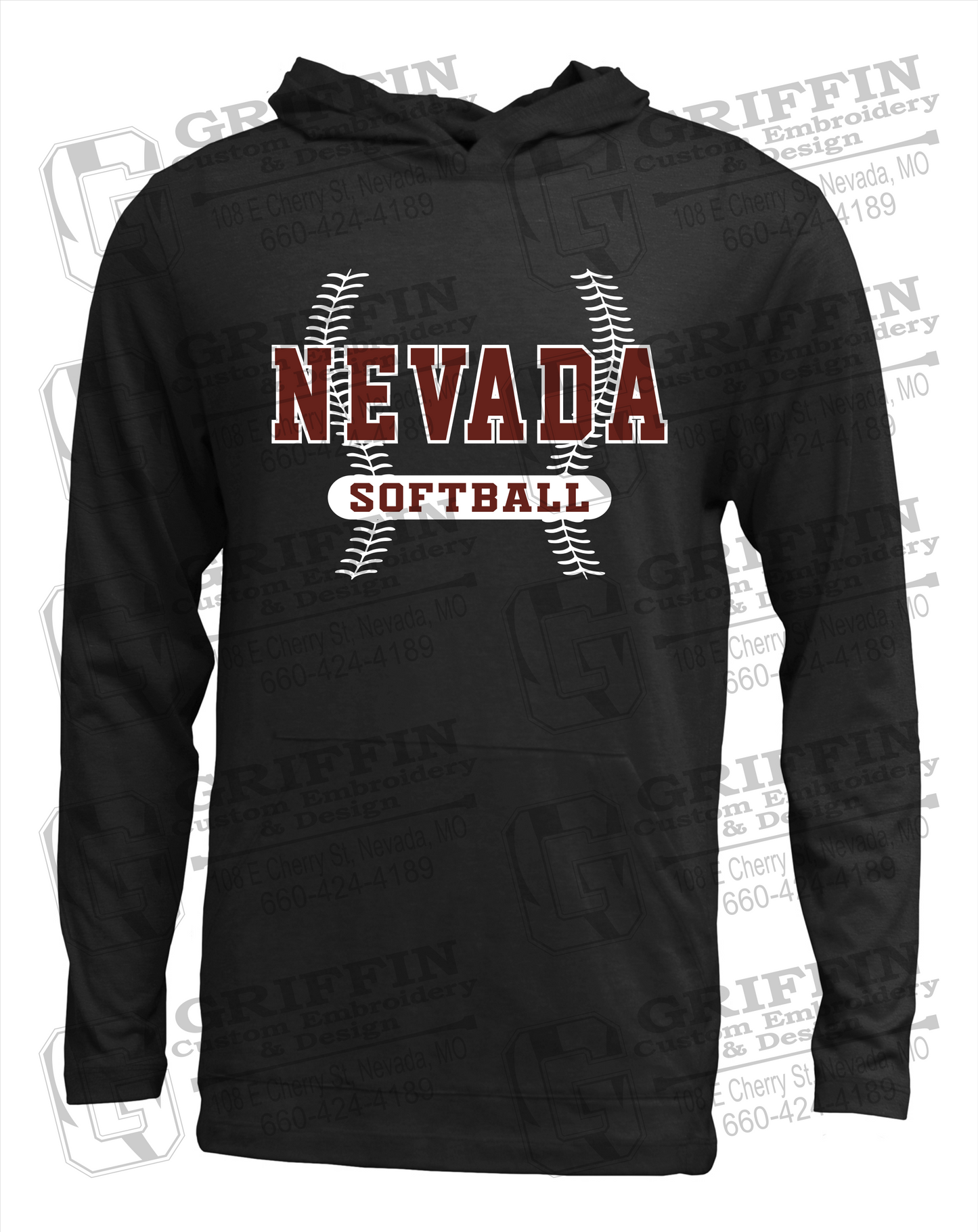 Nevada Tigers 24-E T-Shirt Hoodie - Softball
