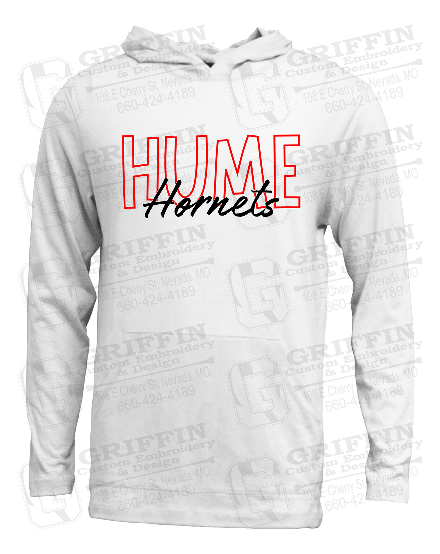 Soft-Tek T-Shirt Hoodie - Hume Hornets 24-E