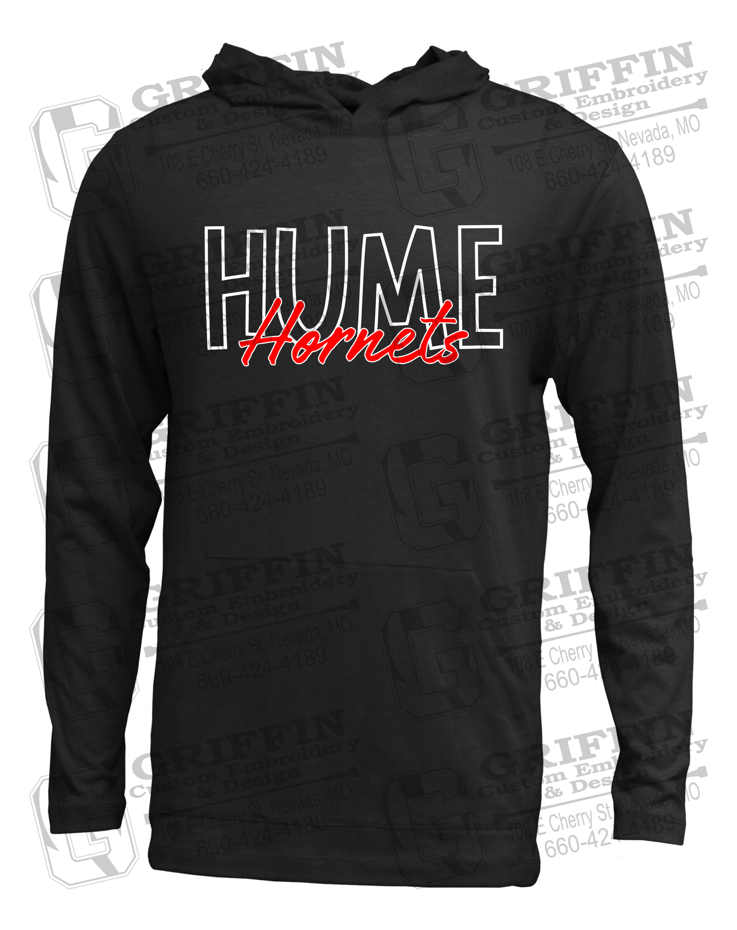 Soft-Tek T-Shirt Hoodie - Hume Hornets 24-E