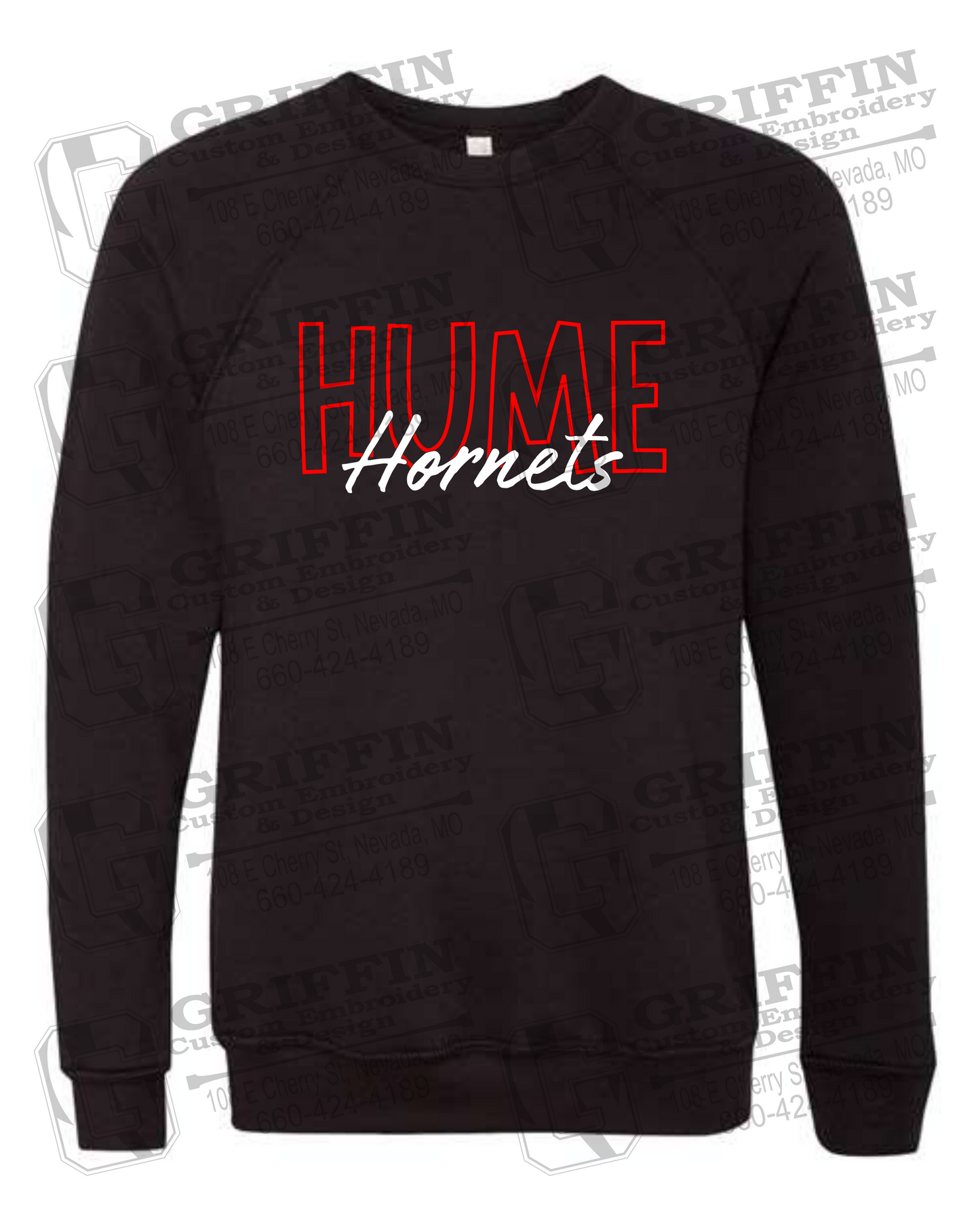 Sponge Fleece Sweatshirt - Hume Hornets 24-E