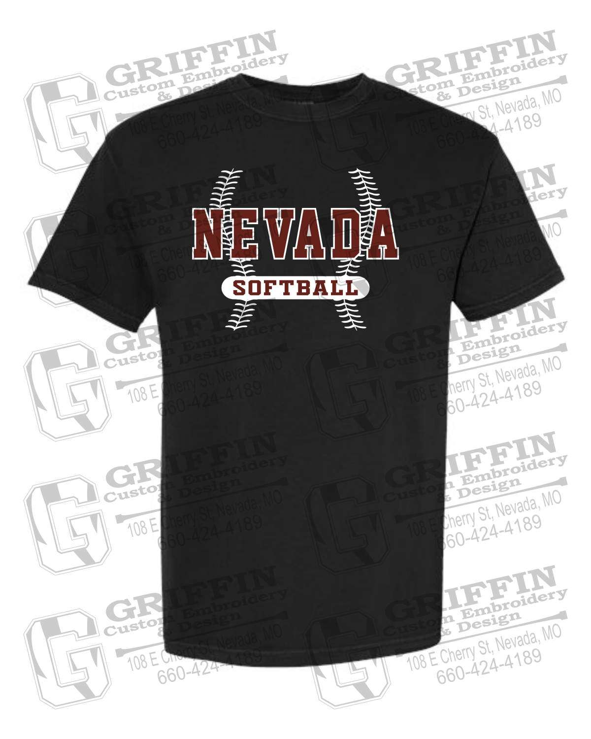 Comfort Colors Short Sleeve T-Shirt - Softball - Nevada Tigers 24-E
