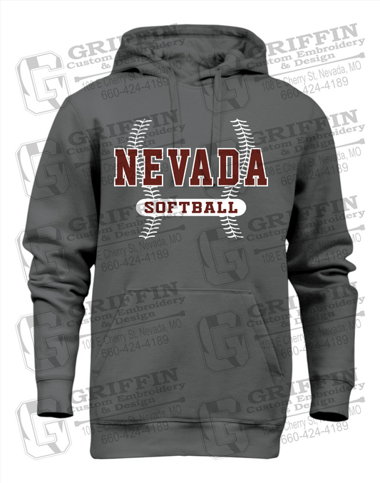 Heavyweight Fleece Hoodie - Softball - Nevada Tigers 24-E