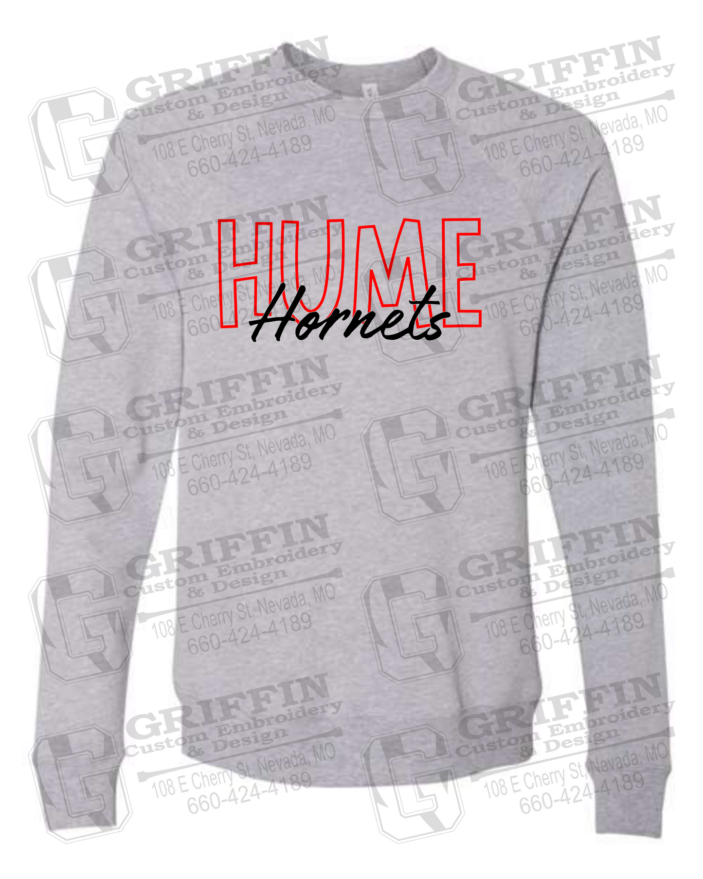 Sponge Fleece Sweatshirt - Hume Hornets 24-E